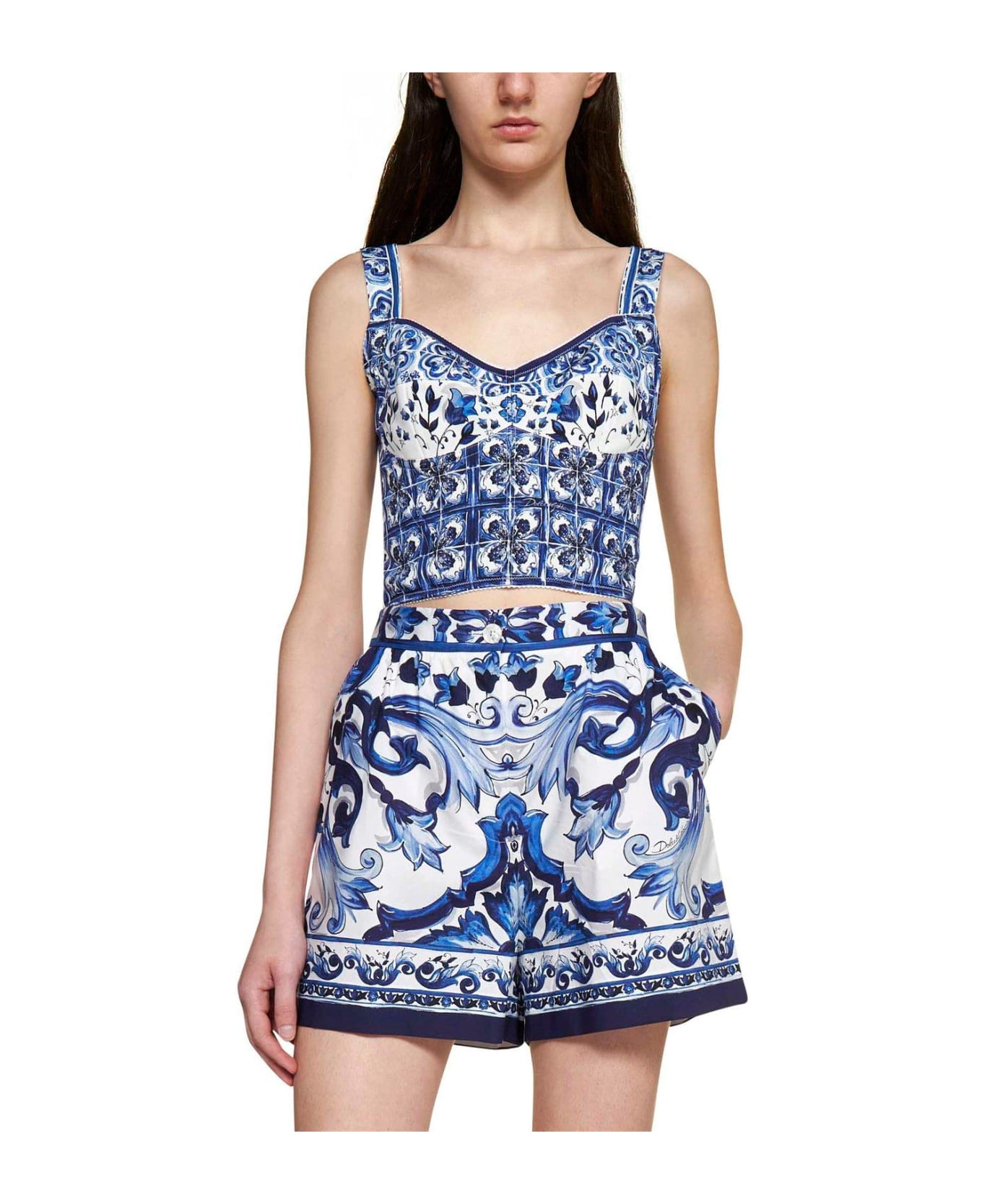 Dolce & Gabbana Top - MIX MAIOLICA BLU