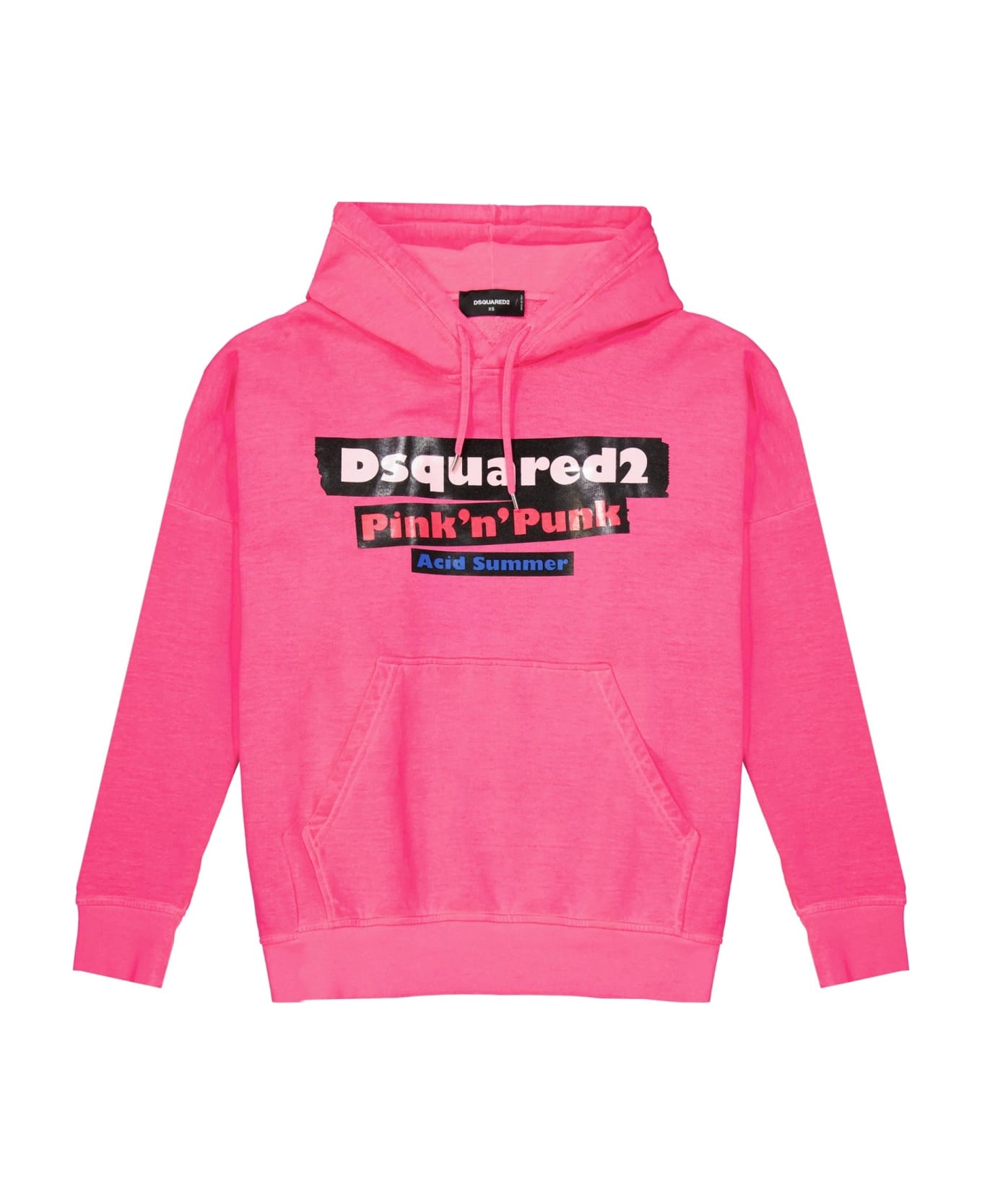 Dsquared2 Logo Hooded Sweatshirt - Pink