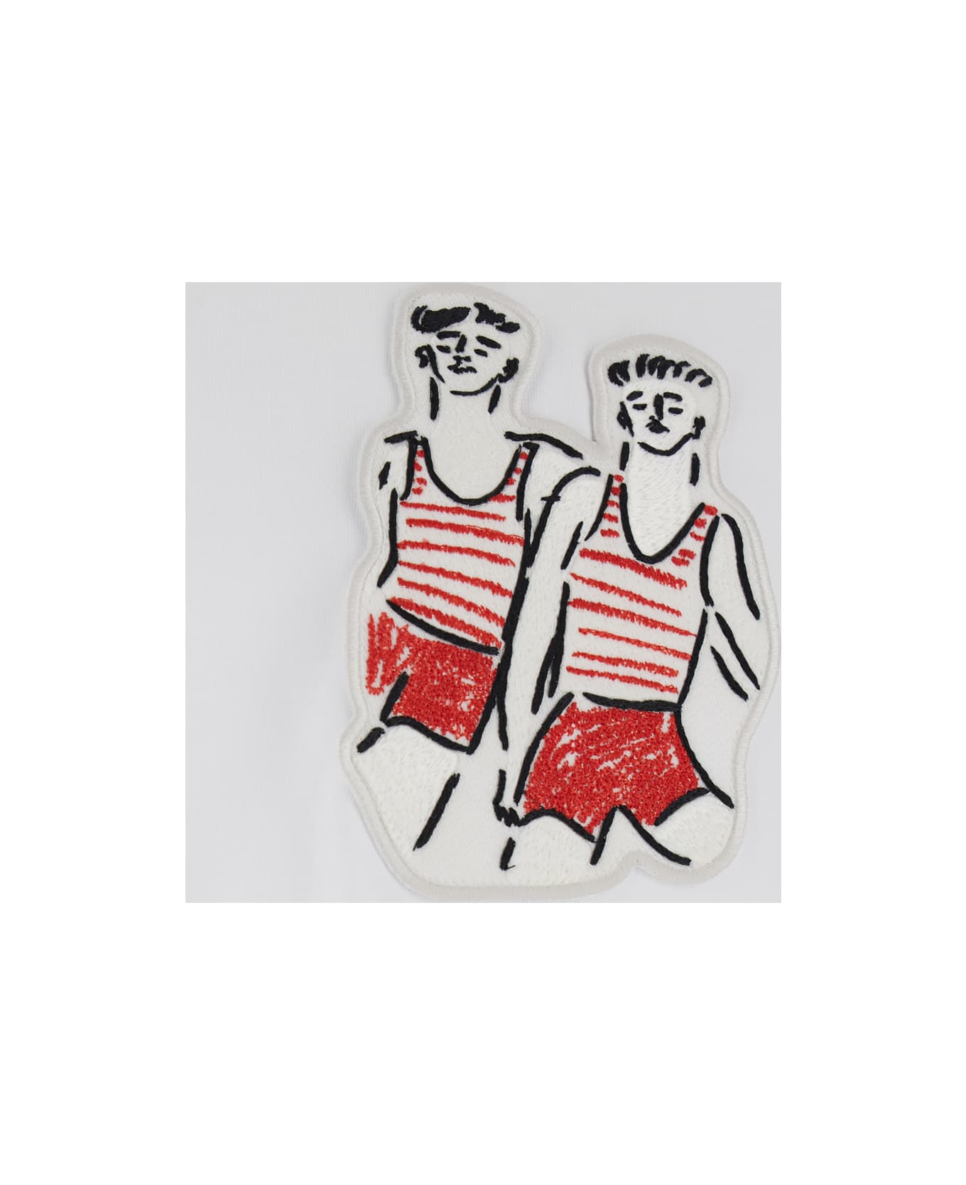 MSGM White Crewneck T-shirt - White