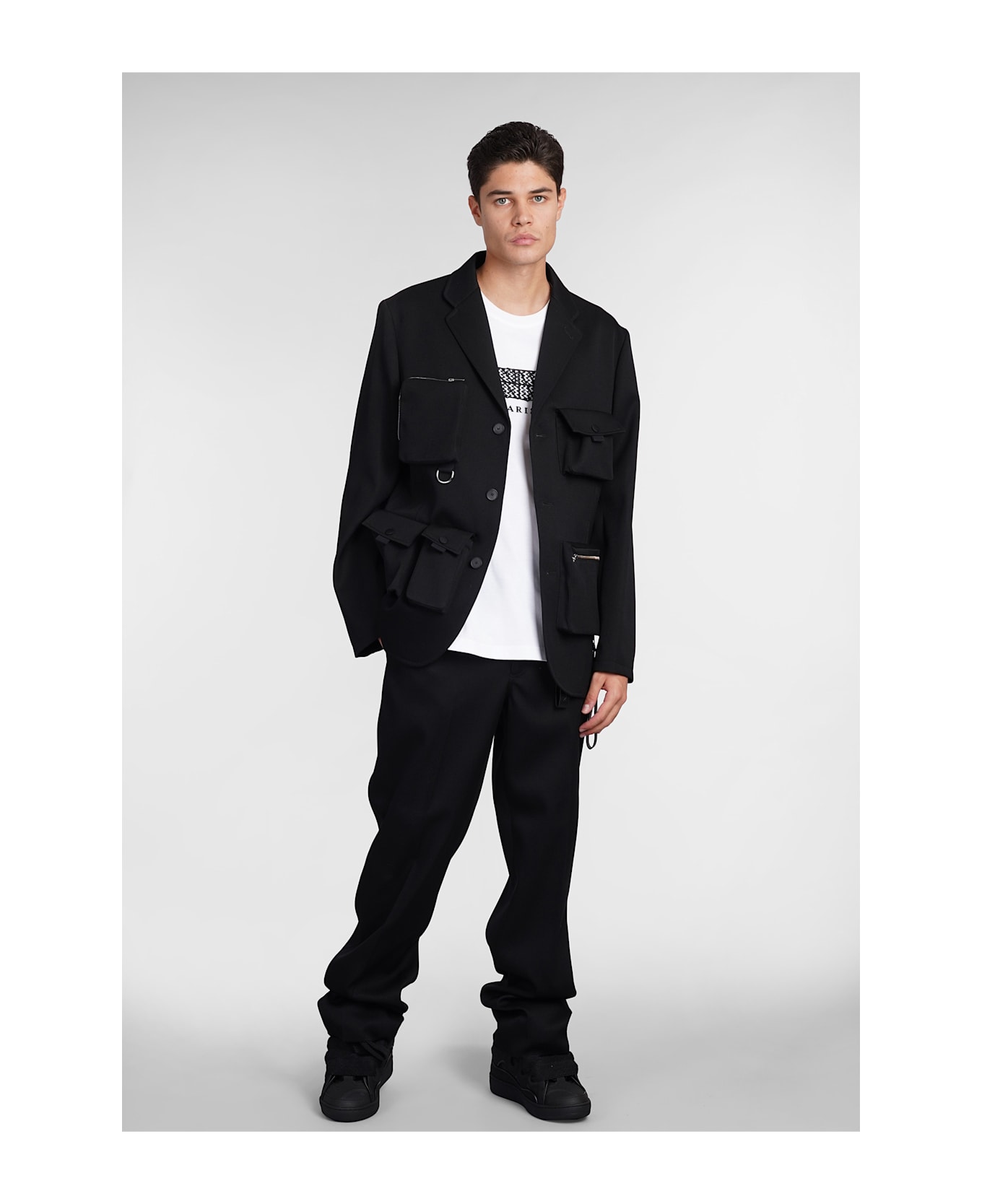 Lanvin Blazer In Black Wool - black