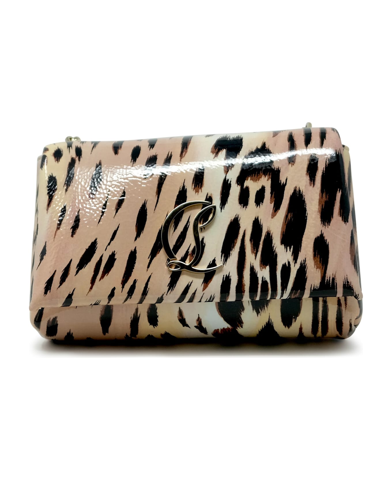 Christian Louboutin Leopard Gigi Naplak Leather Loubi54 Pouch Bag - LEOPARD