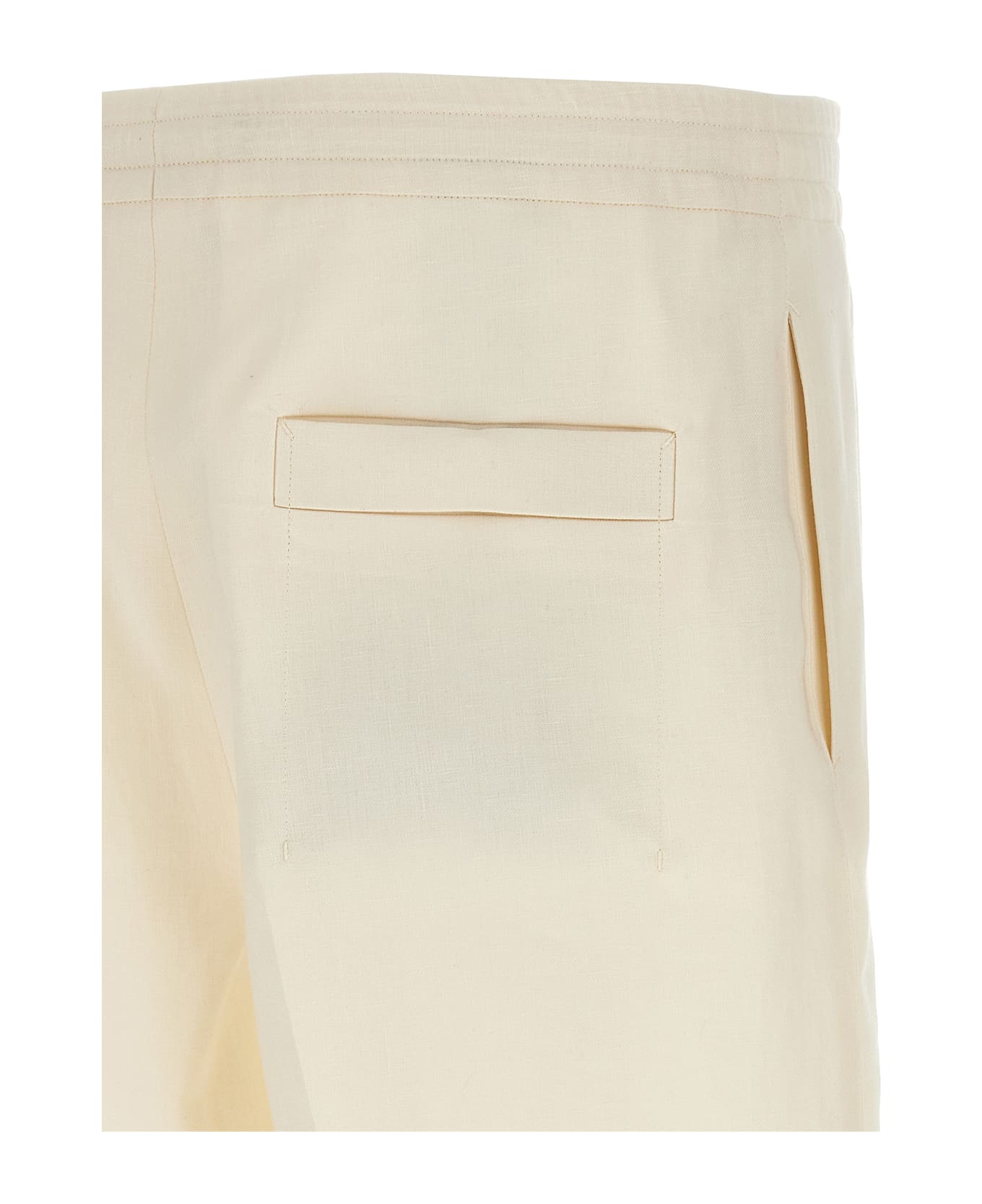 Zegna Linen Oasis Bermuda Shorts - White