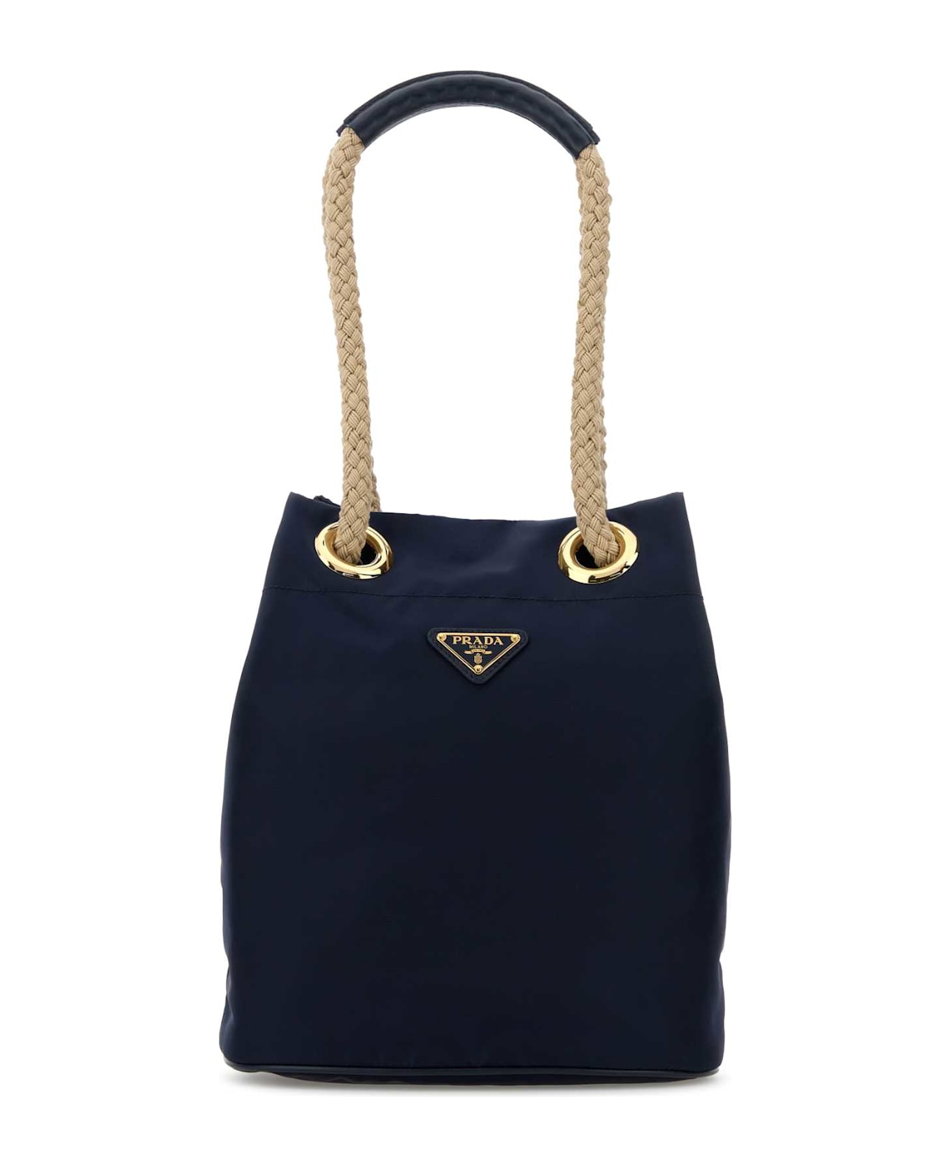 Prada Navy Blue Re-nylon Prada Mariner Bucket Bag - BALTICO