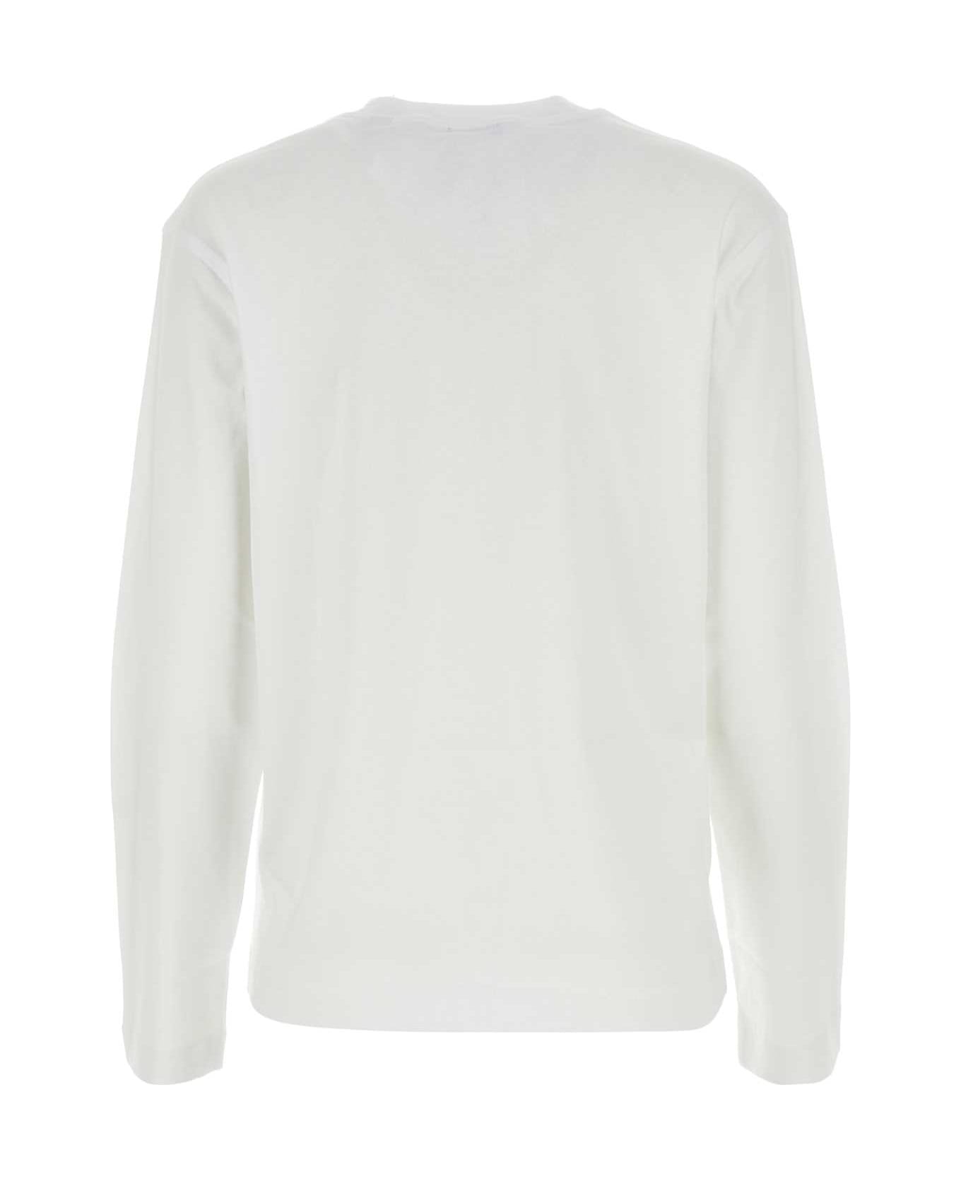 Burberry White Cotton T-shirt - WHITE