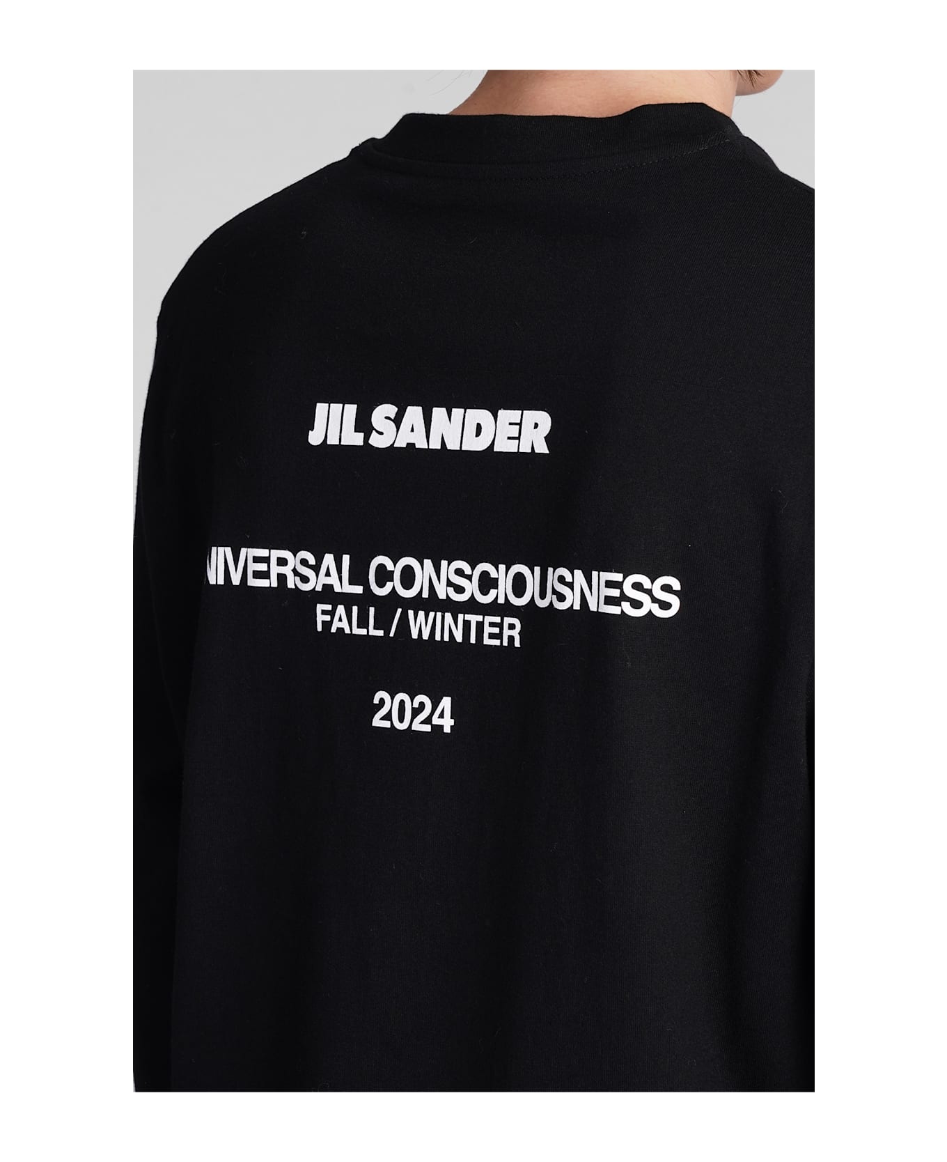 Jil Sander T-shirt In Black Cotton - Black