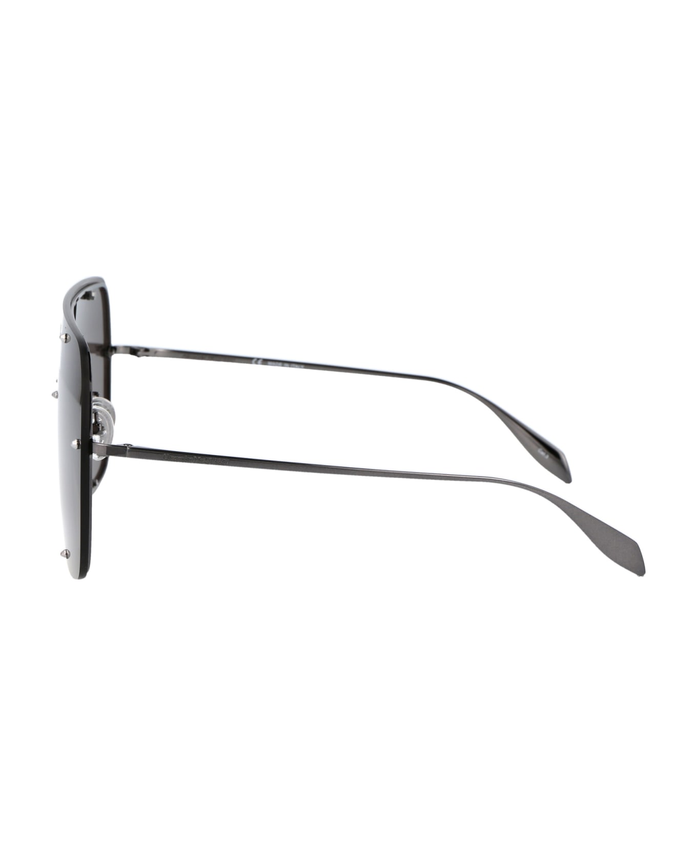 Alexander McQueen Eyewear Am0362s Sunglasses - 001 RUTHENIUM RUTHENIUM GREY