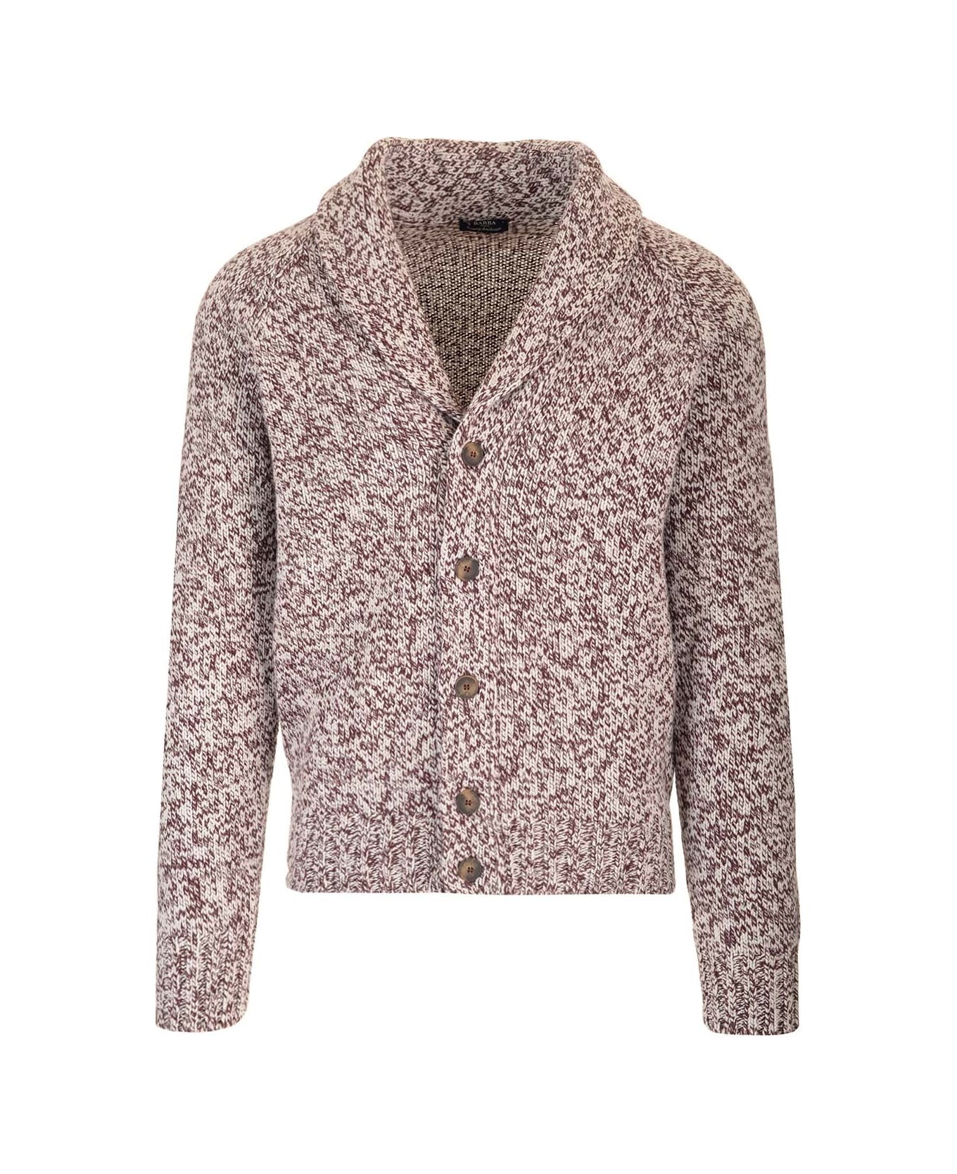 Barba Napoli Cardigan In Pure Virgin Wool - Beige