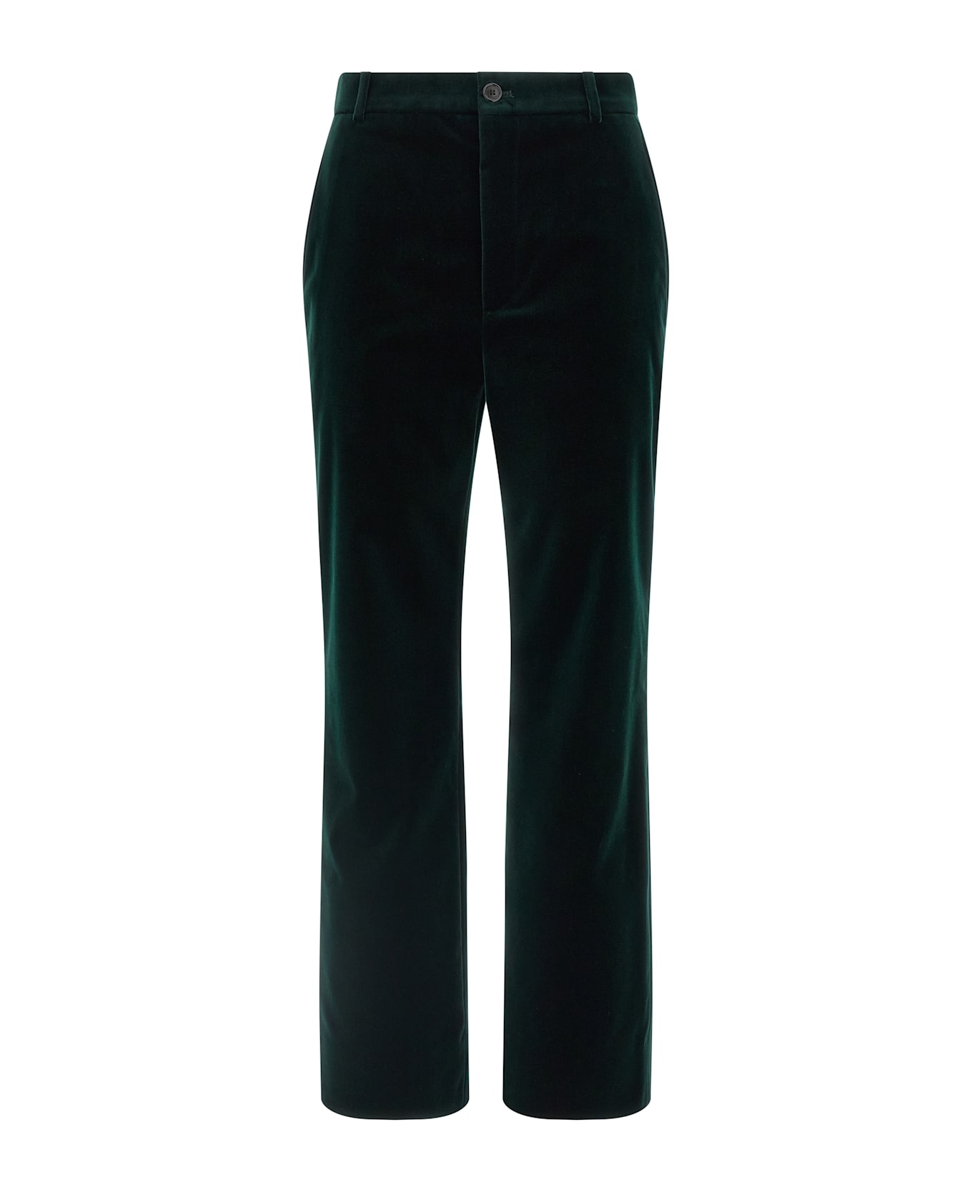 Saint Laurent Velvet Pants - Green