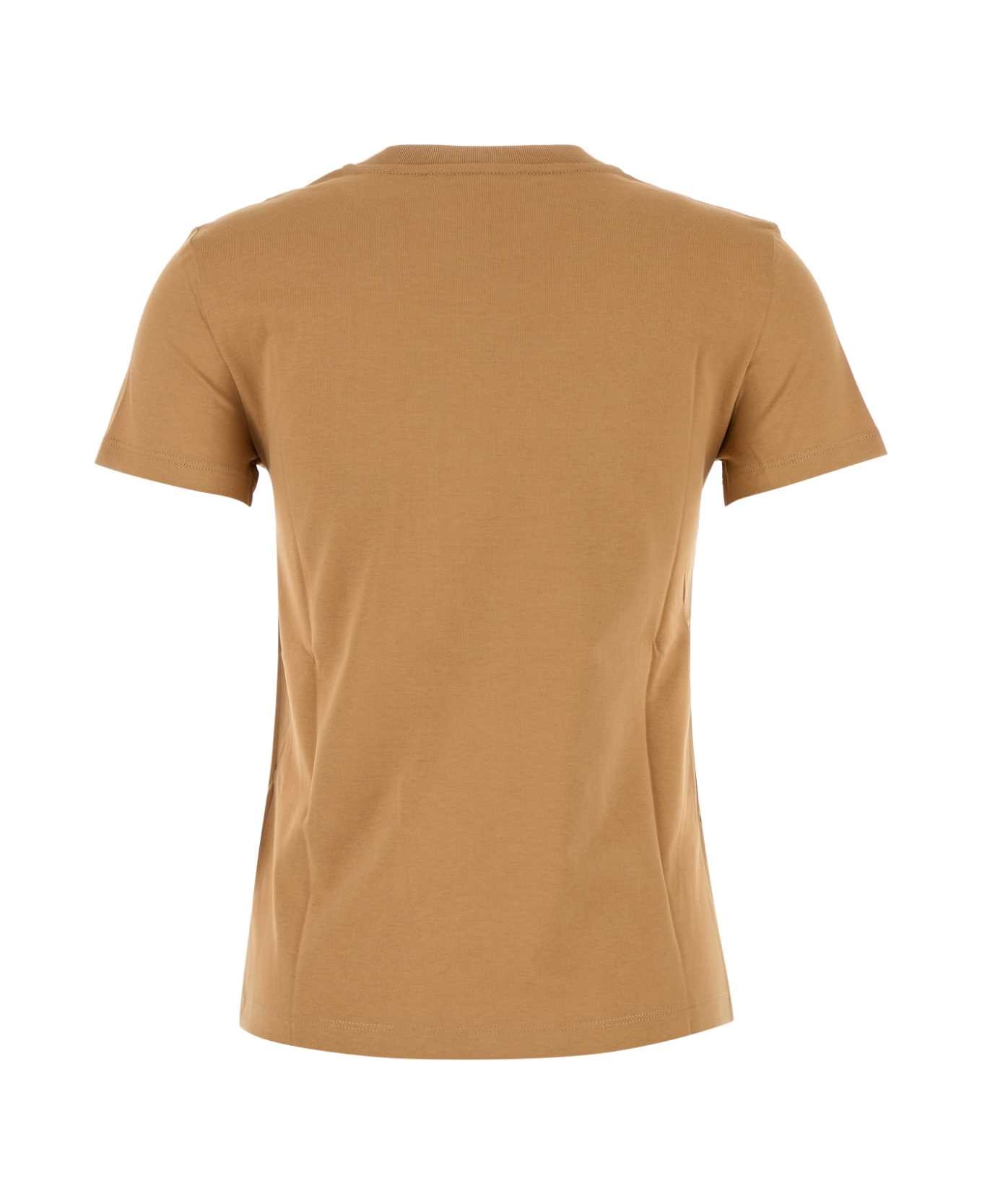 Max Mara Camel Cotton Papaia T-shirt - CAMMELLO