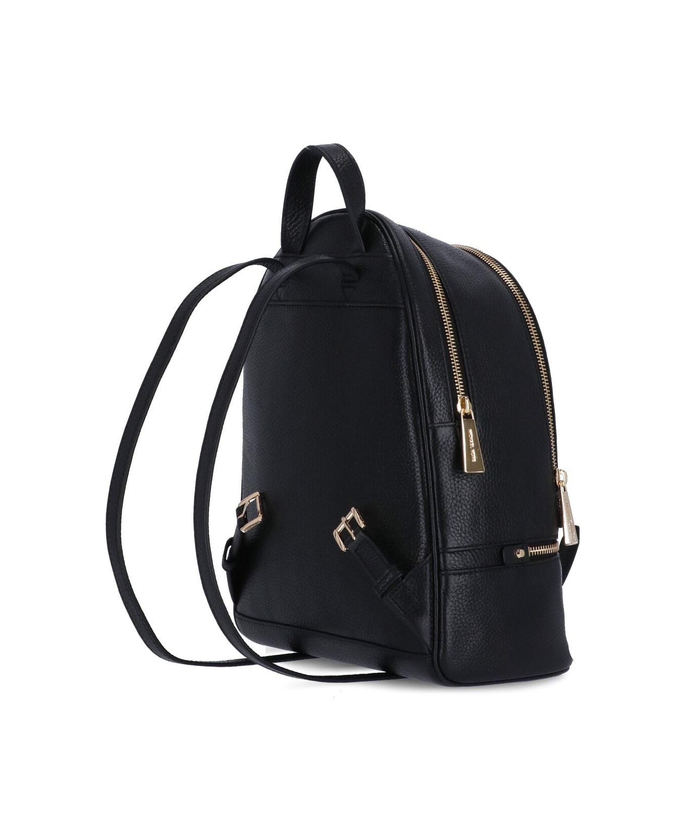 MICHAEL Michael Kors Rhea Backpack In Black Tumbled Leather - Black