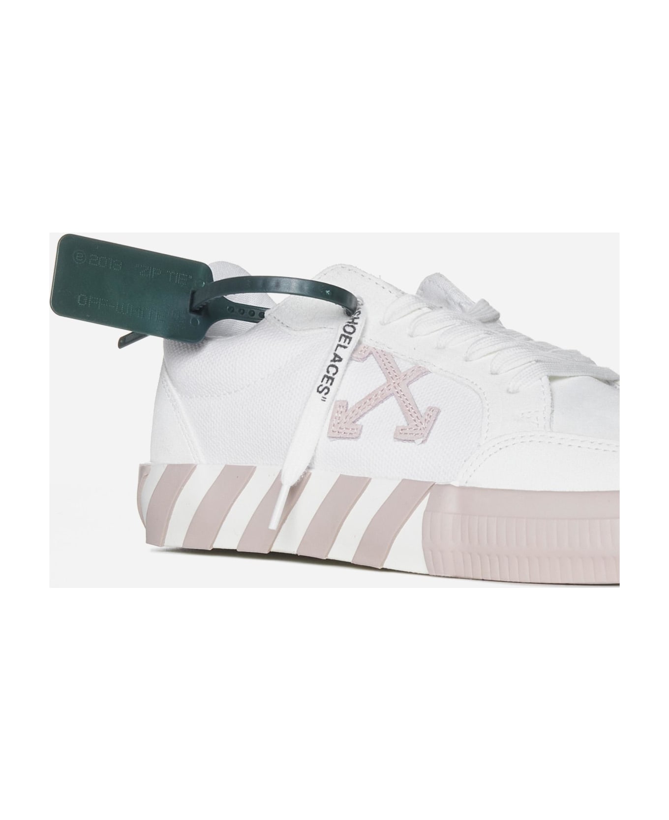 Off-White Low Vulcanized Canvas Sneakers - Bianco/rosa スニーカー