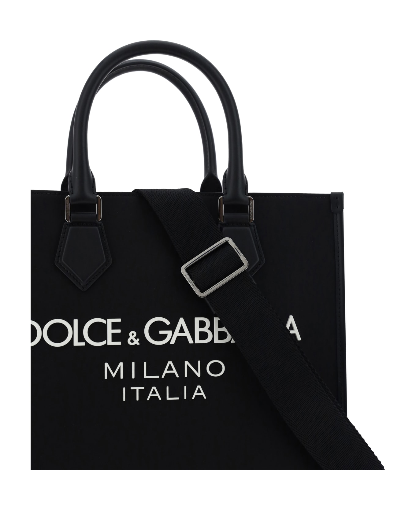 Dolce & Gabbana Nylon Small Tote Bag - Nero/nero トートバッグ