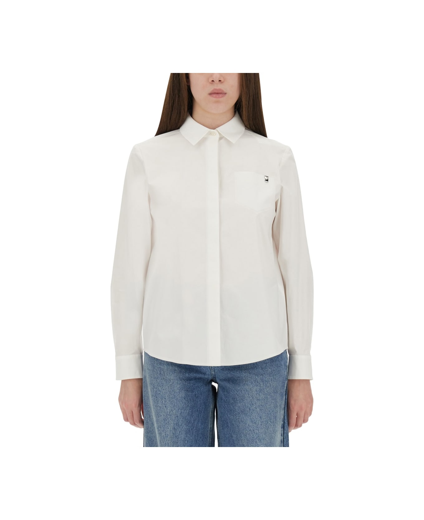 Tory Burch Cotton Poplin Shirt - WHITE