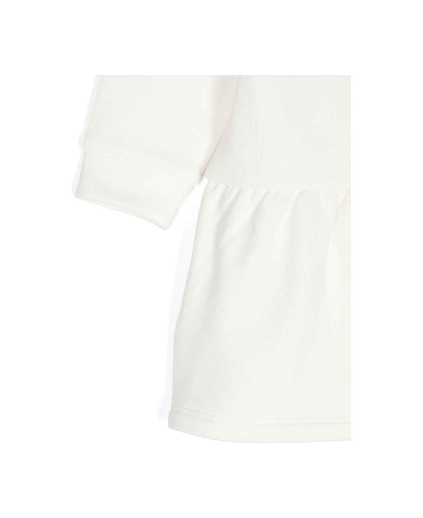 Moncler White Dress Baby Girl - White