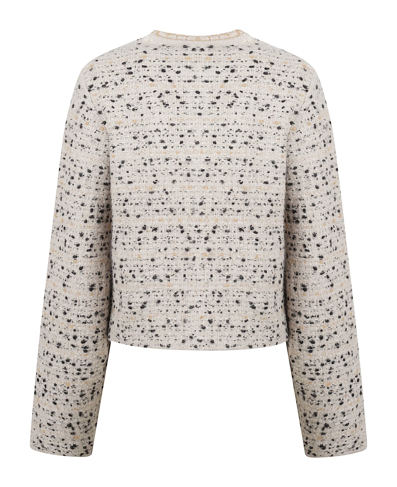 Fabiana Filippi Tweed Gold-button Jacket - ACERO/NERO