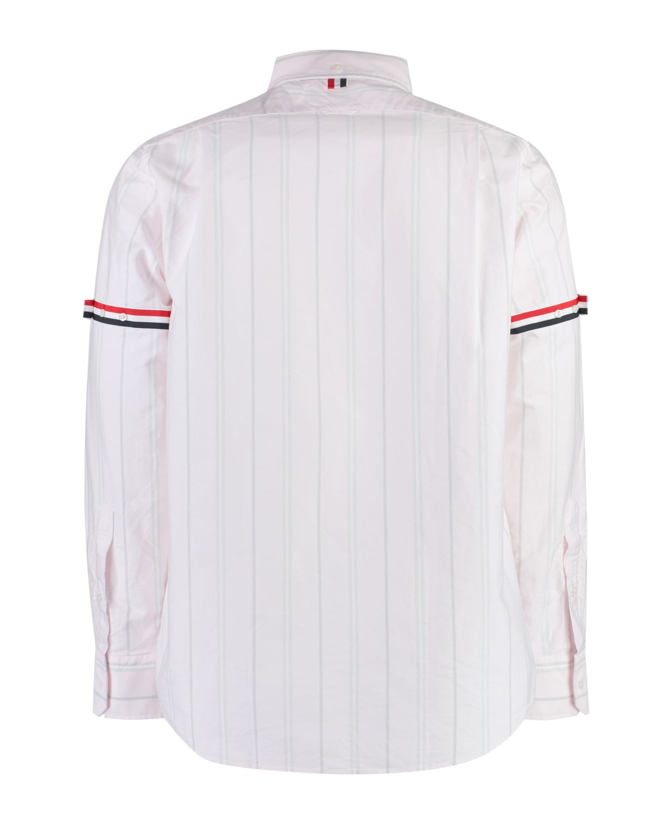 Thom Browne Striped Cotton Shirt - Pink