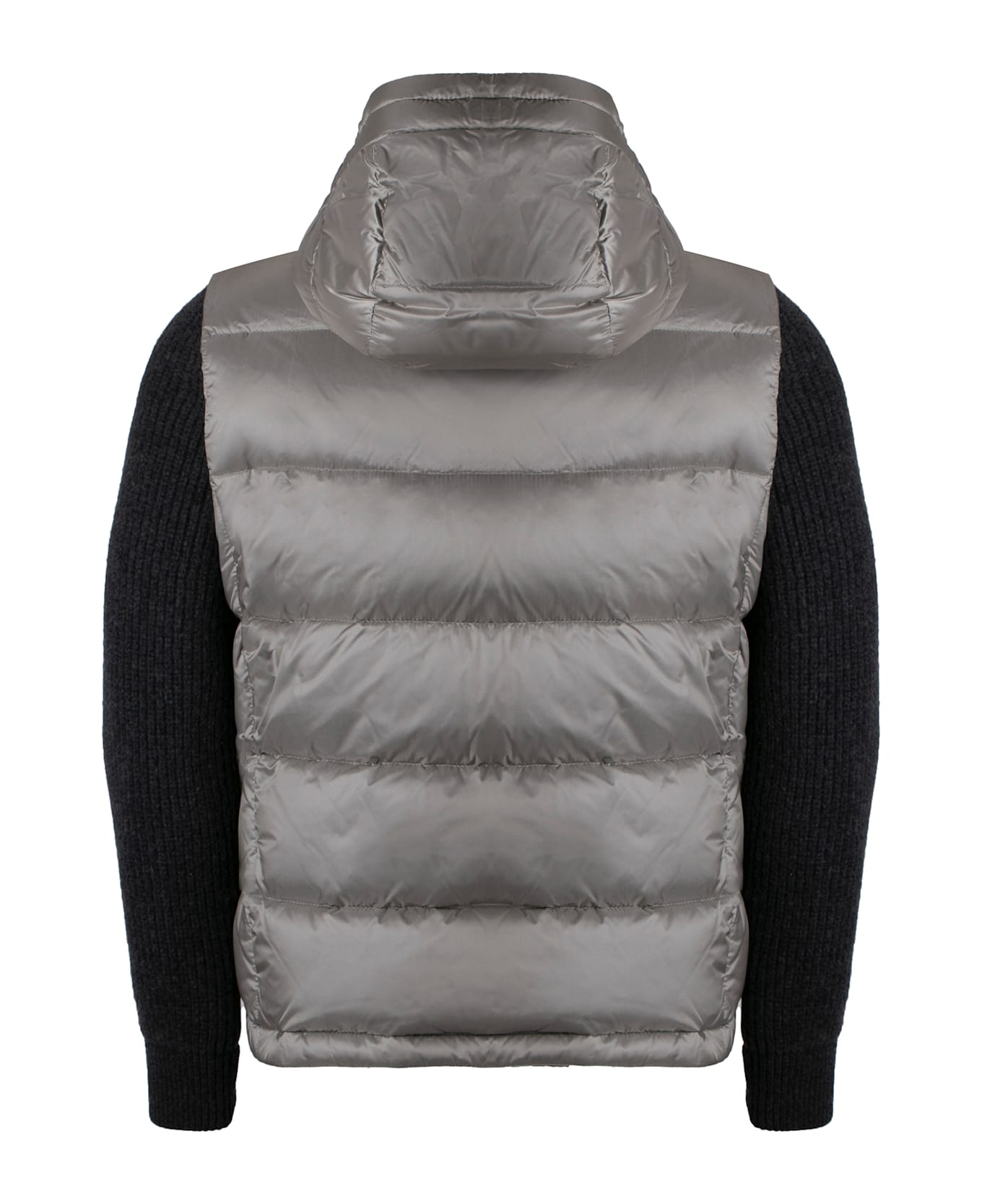 Moorer Foscolo Knitted Sleeves Padded Jacket - grey