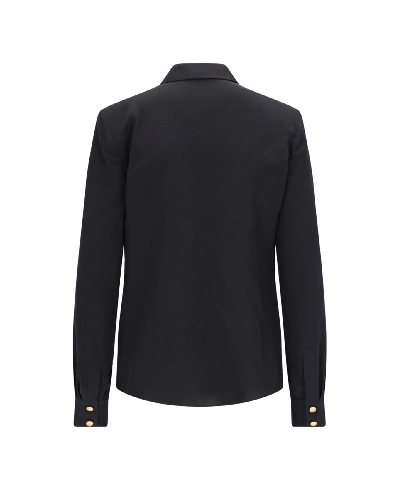 Balmain Silk Shirt - Black   シャツ