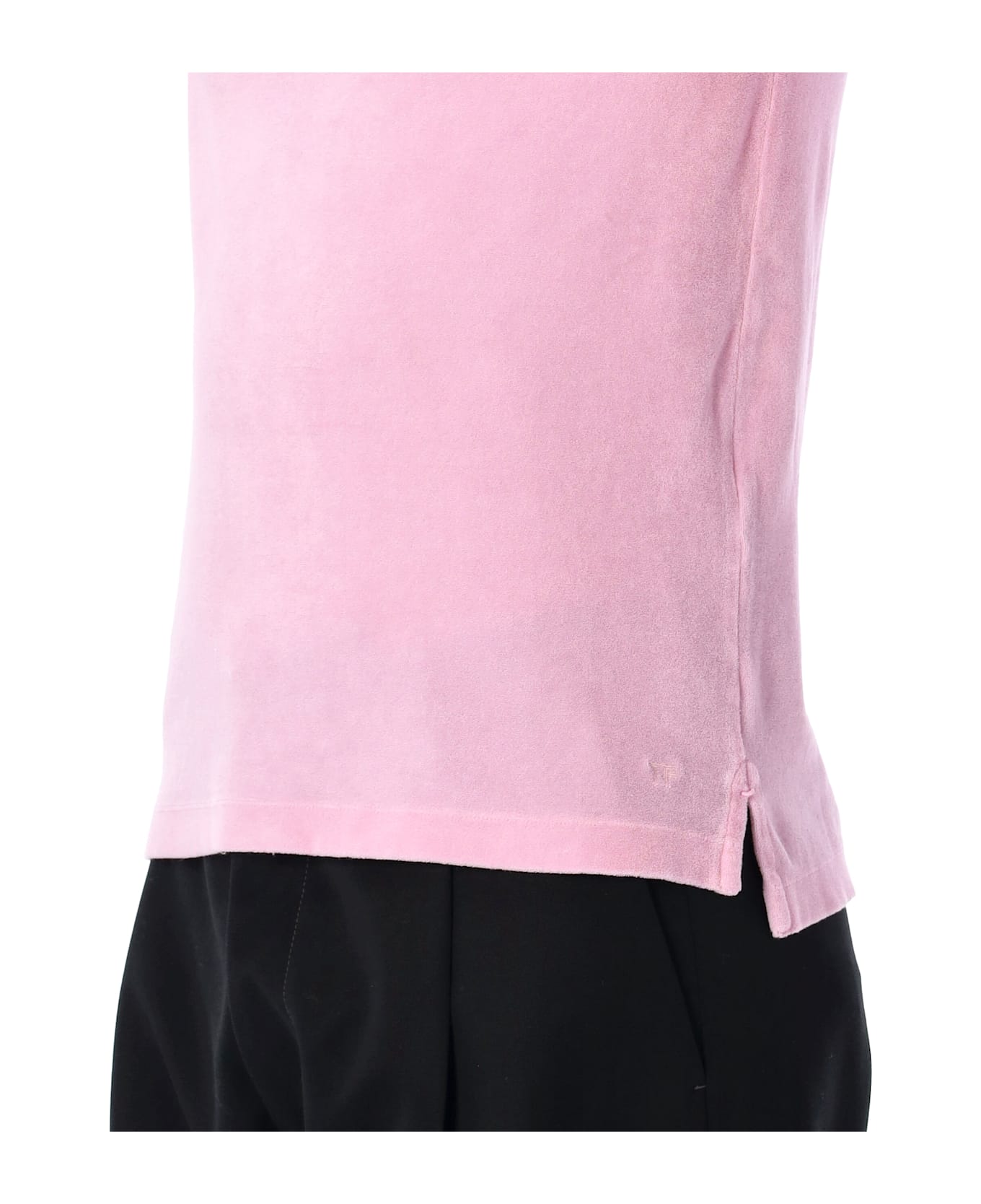 Tom Ford Towelling Polo - PINK QUARZ