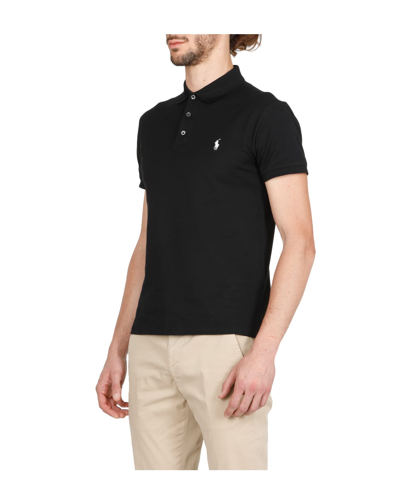 Ralph Lauren Cotton Polo Shirt - Polo Black