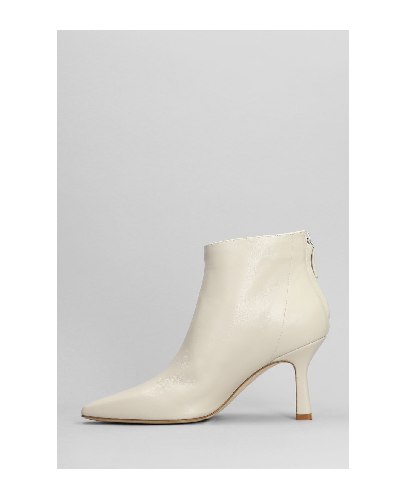 The Seller High Heels Ankle Boots In Beige Leather - beige ブーツ