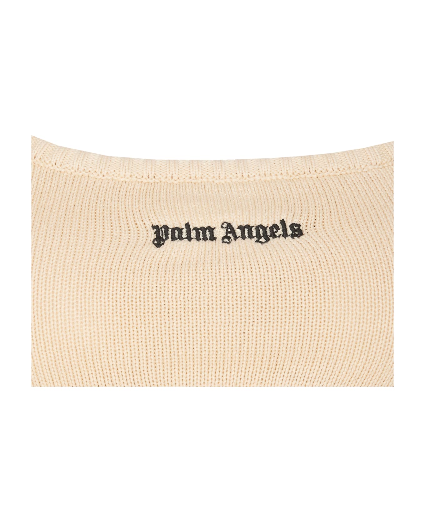 Palm Angels Classic Logo Knit Top - Off White トップス