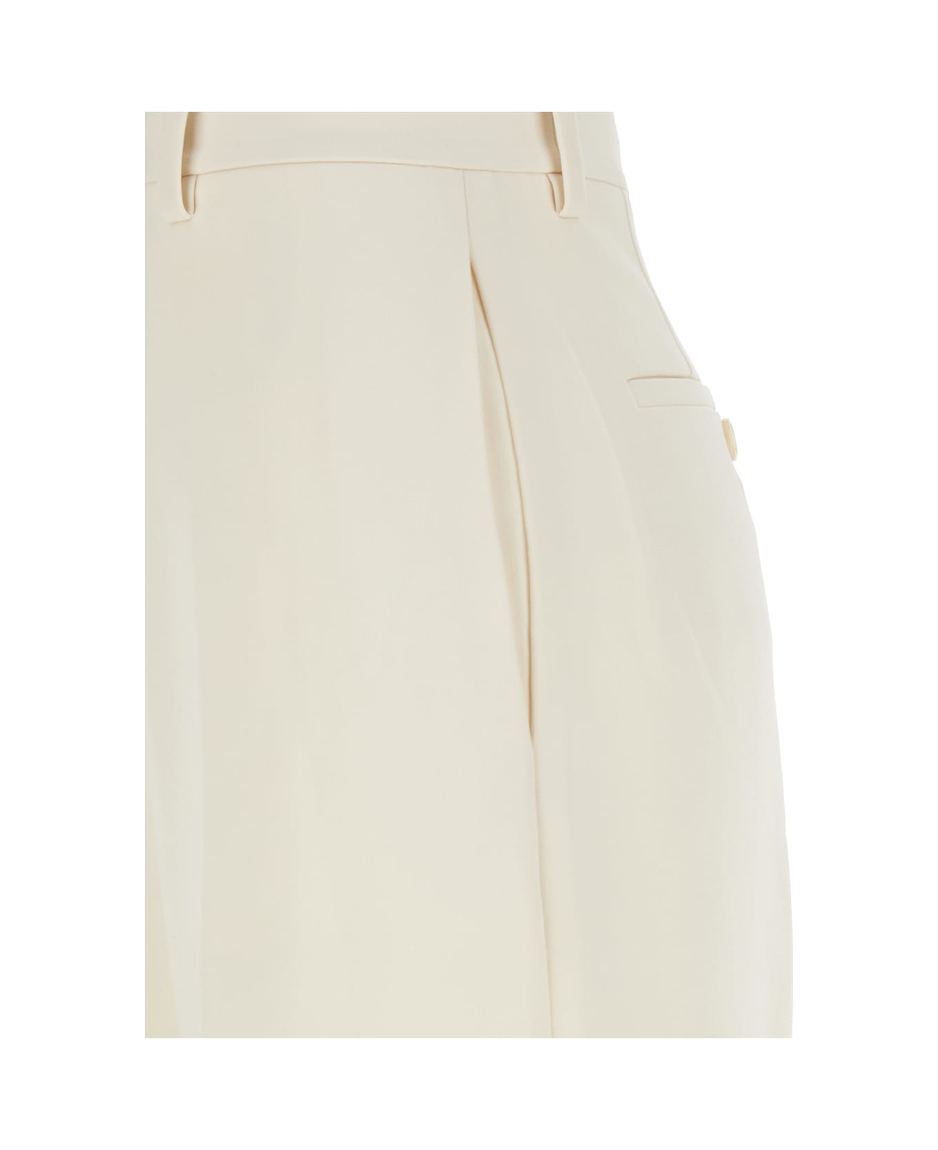 Theory 
admiral
 White Pants With Belt Loops In Tech Fabric Woman - White