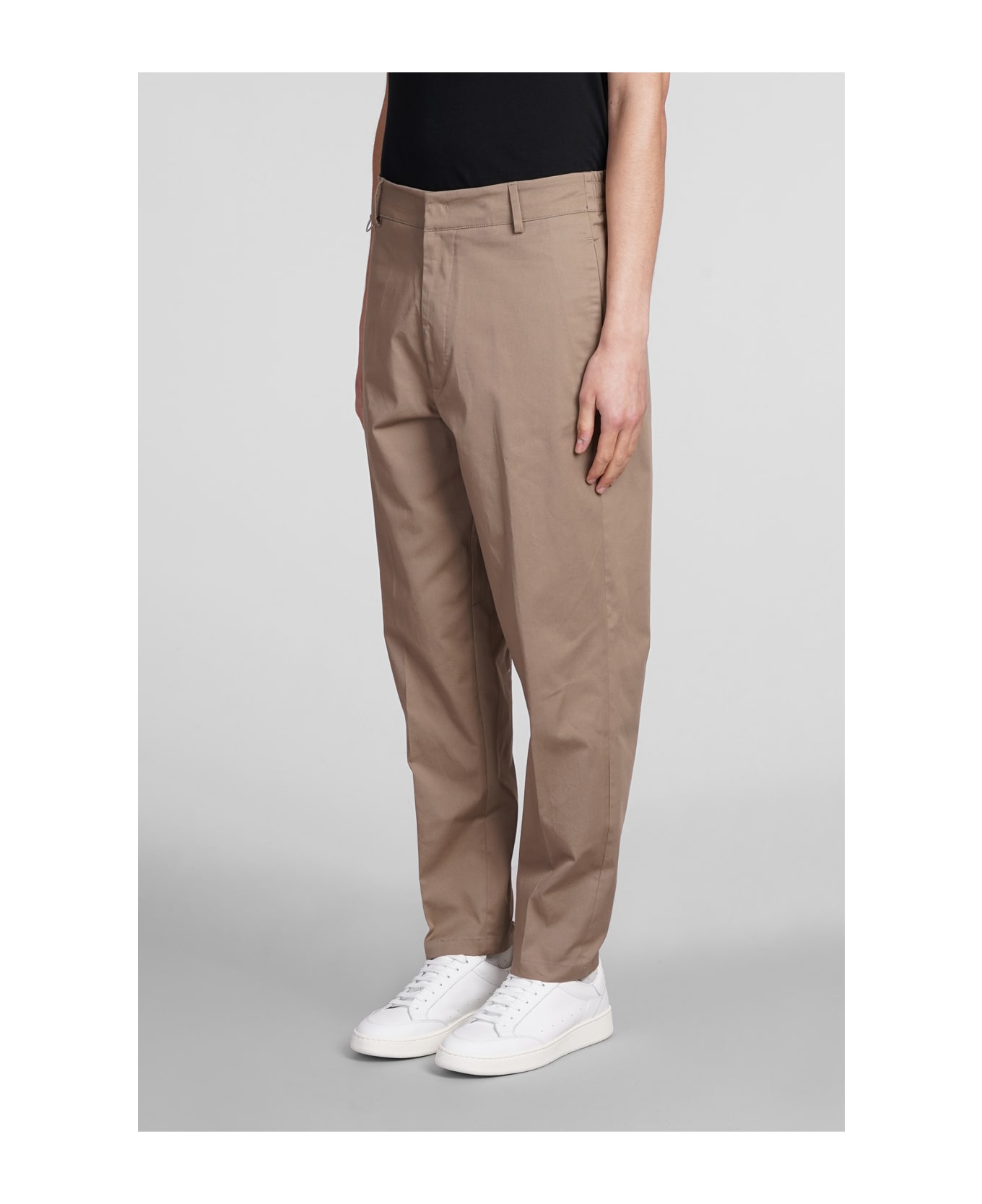 Low Brand George Pants In Taupe Cotton - taupe