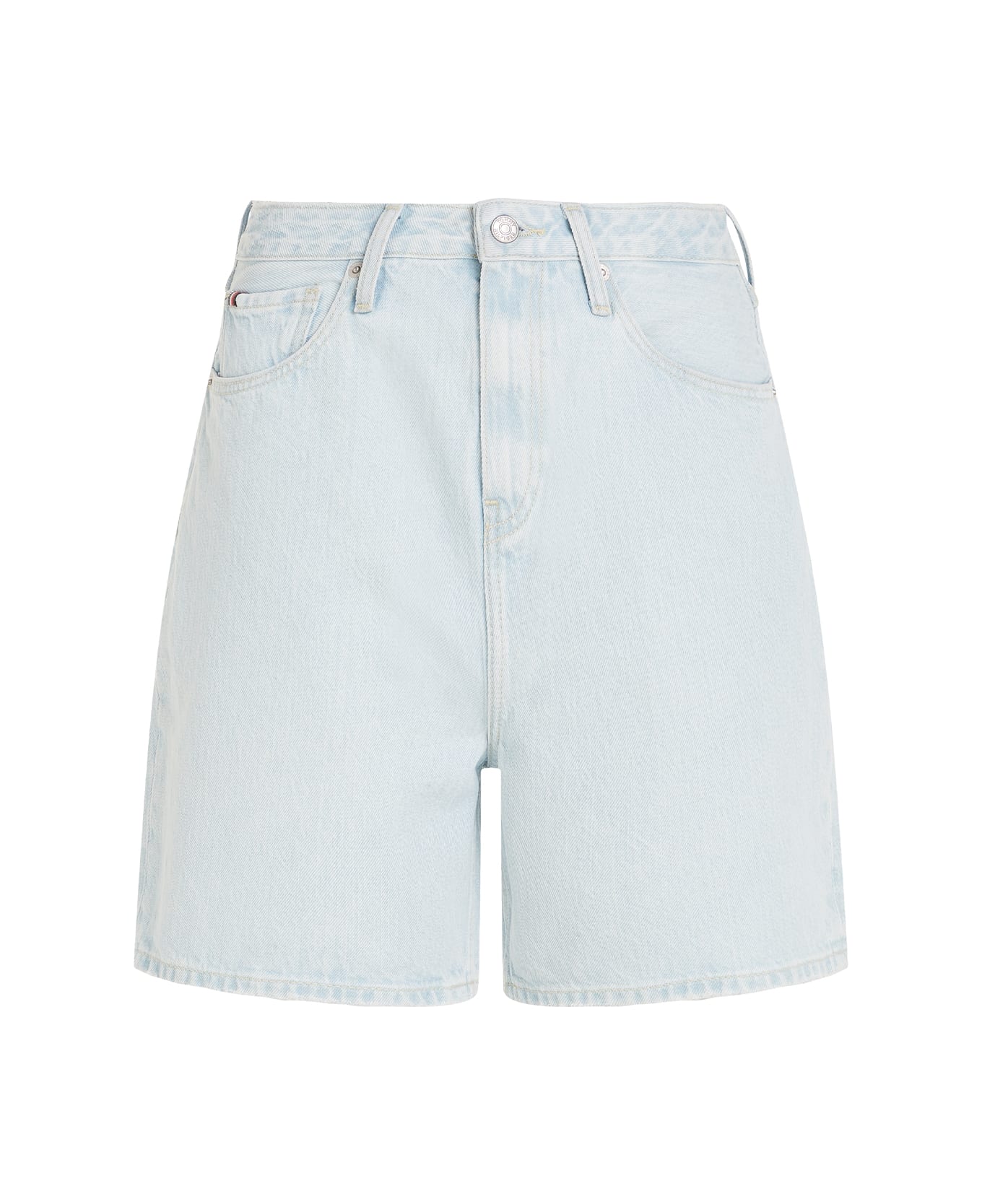 tommy Trainers Hilfiger Loose High-waisted Denim Shorts - LOLA