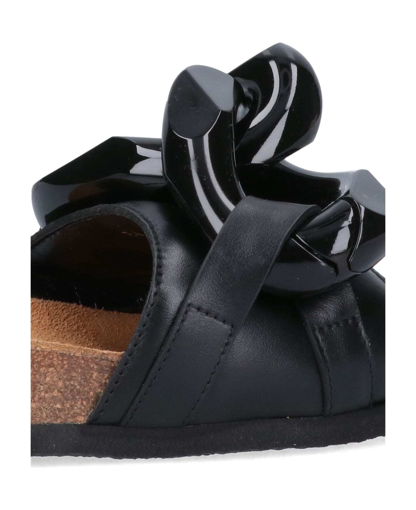 J.W. Anderson 'chain' Slide Sandals - Black   サンダル