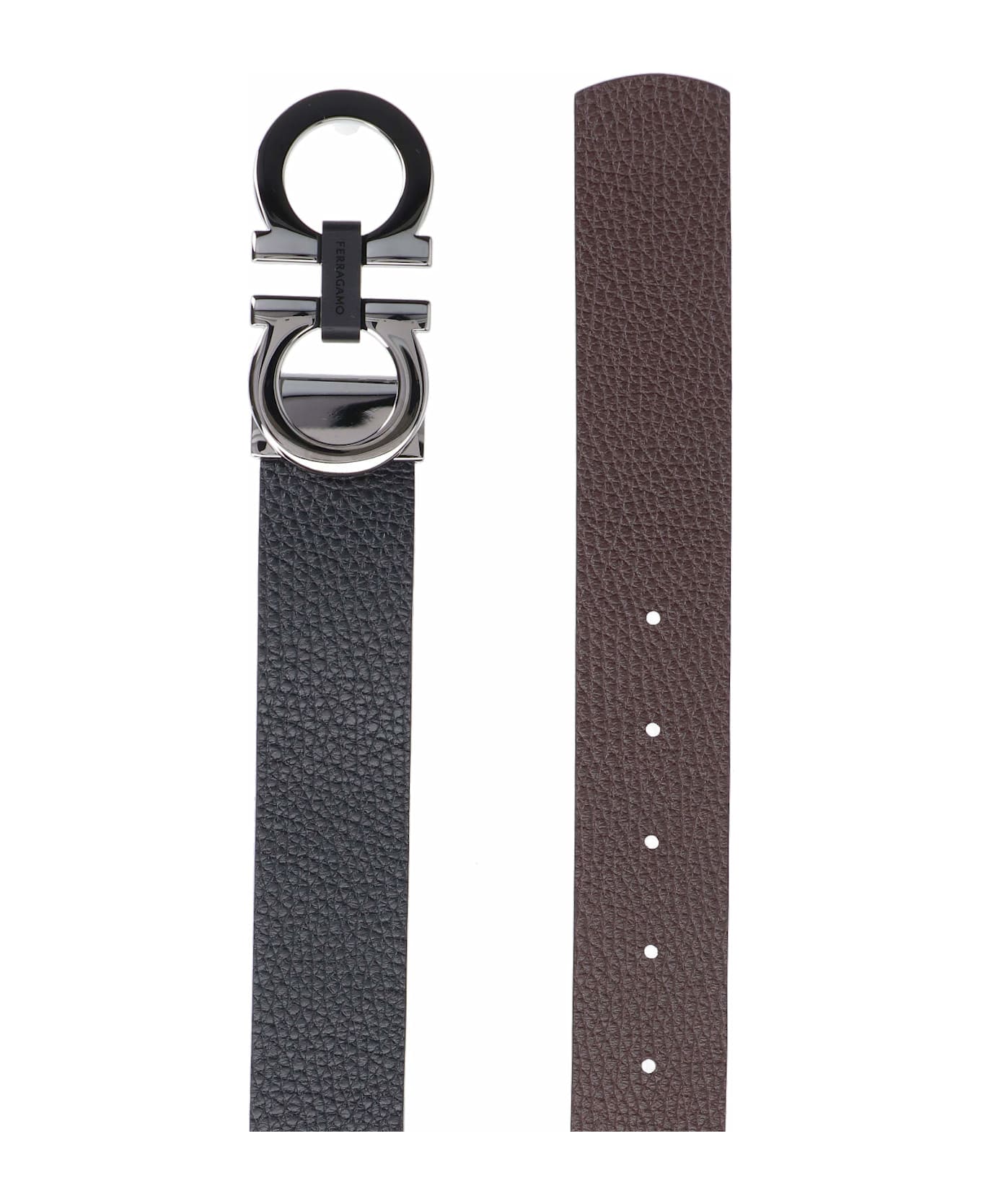 Ferragamo 
gancini
 Reversible Belt - BLACK