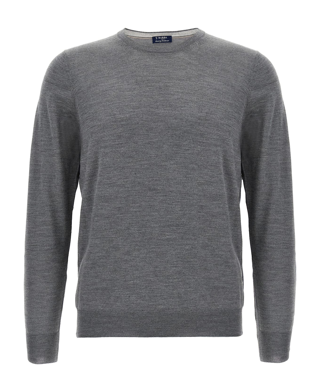 Barba Napoli Wool And Silk Sweater - Gray