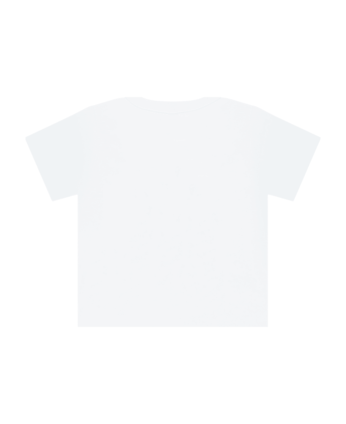 Stella McCartney Kids White T-shirt For Baby Boy With Pop Corn - White