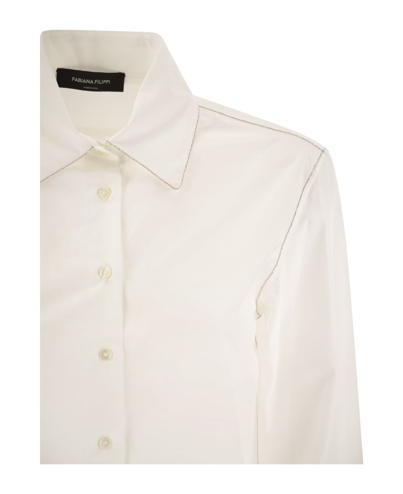 Fabiana Filippi Cotton Poplin Shirt - White シャツ