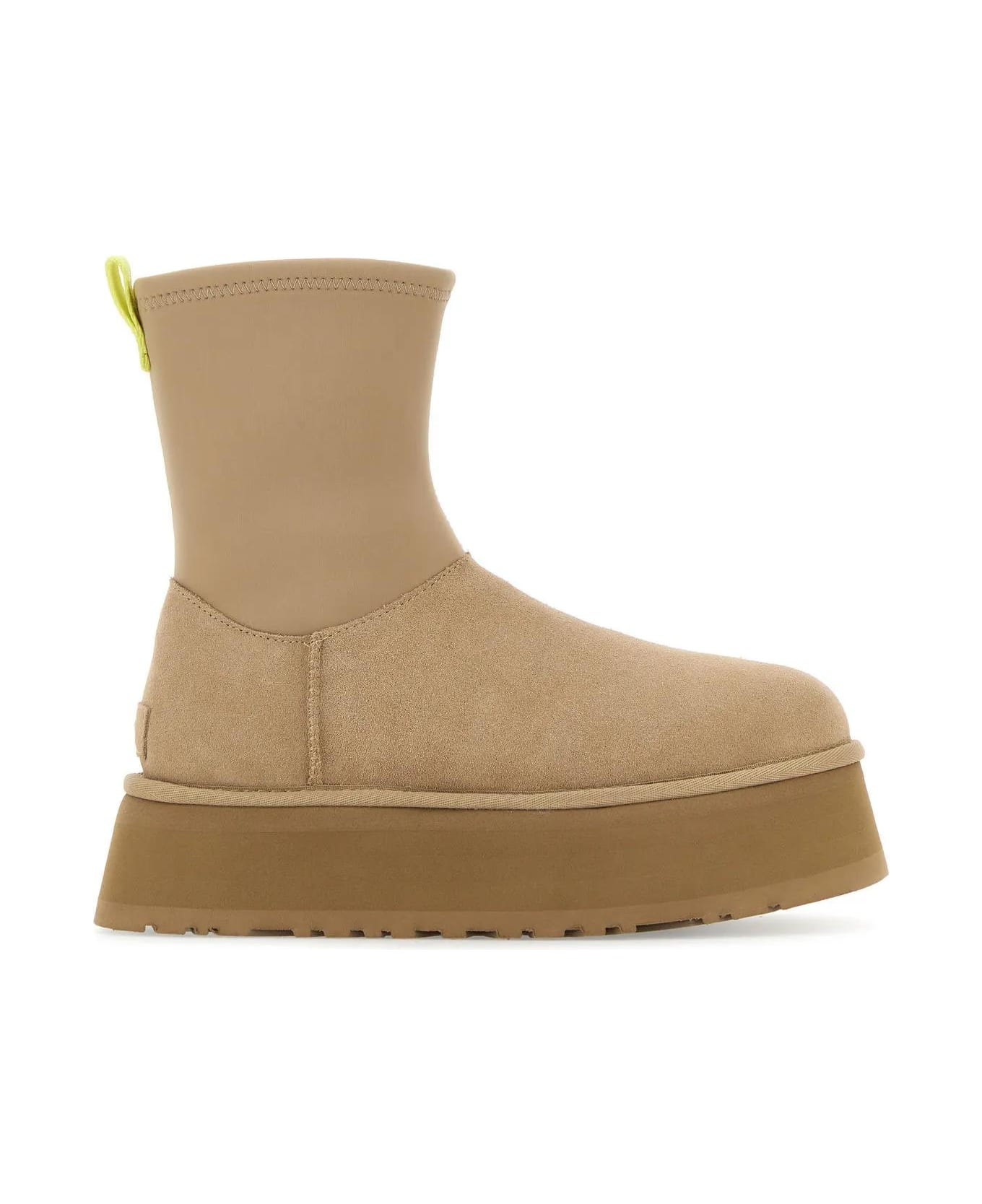 UGG Sand Suede And Fabric Classic Dipper Ankle Boots - San Sand ブーツ