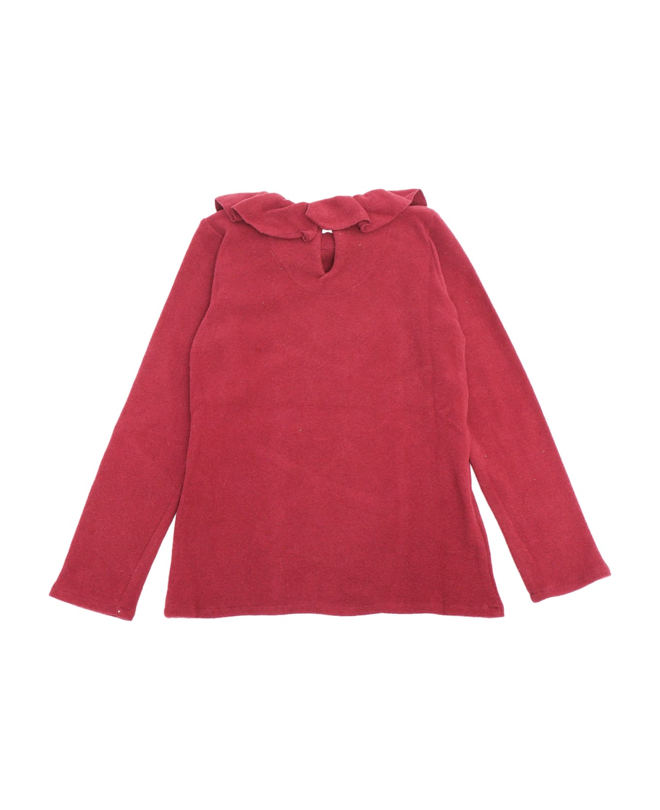 Magil Curled Neck Sweater - RED