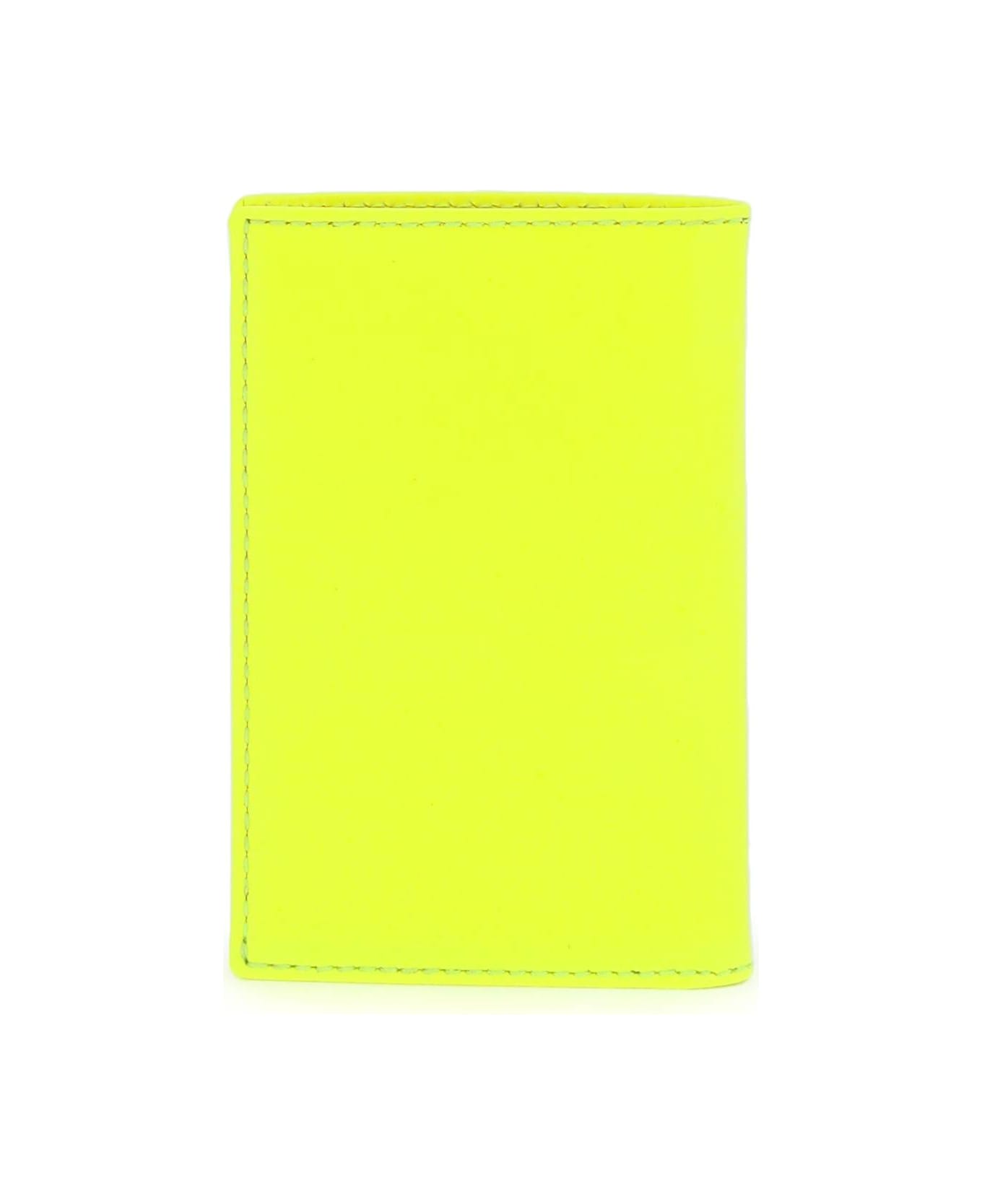 Comme des Garçons Wallet Super Fluo Bi-fold Wallet - YELLOW (Orange) 財布