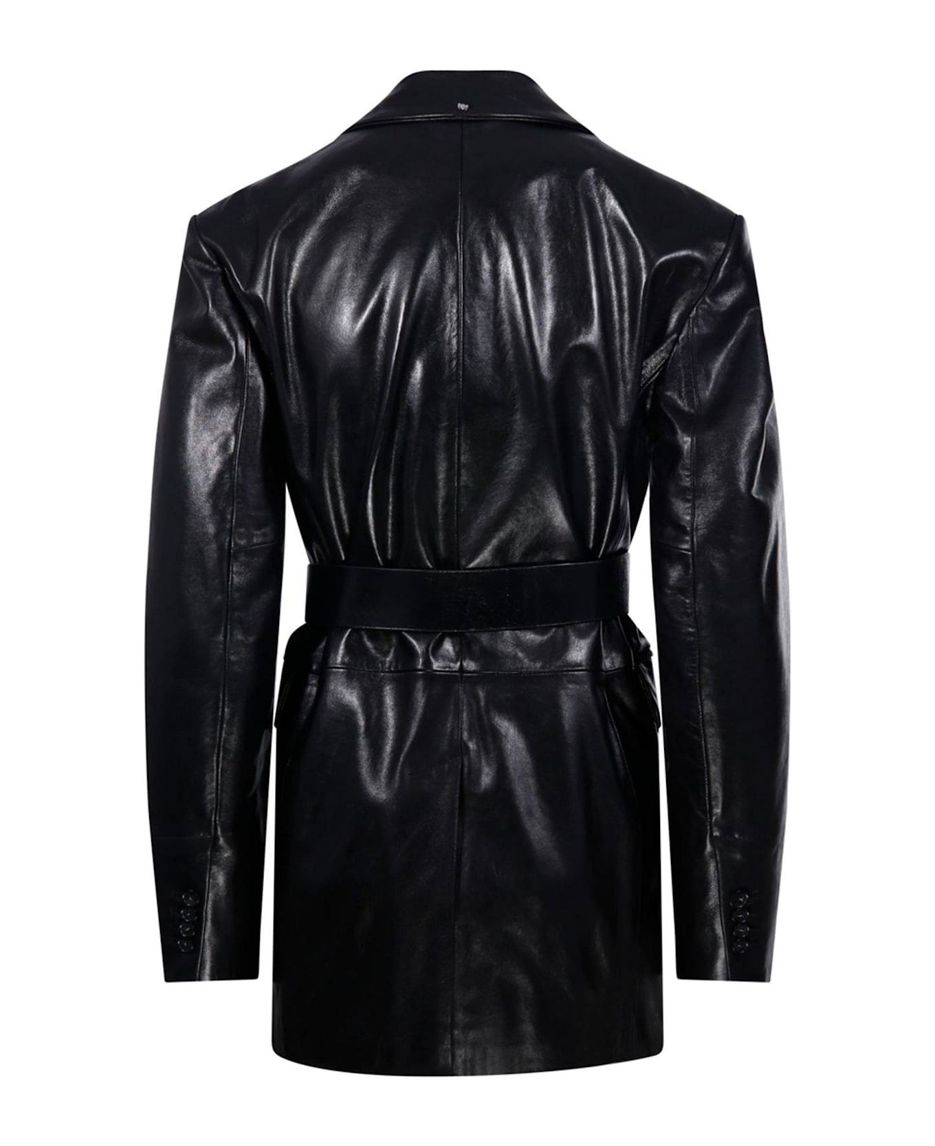 SportMax Teoria Button-up Belted Jacket - Black