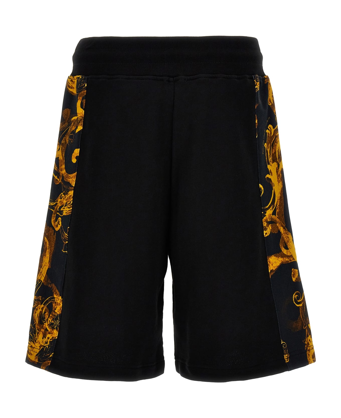 Versace Jeans Couture Contrast Band Bermuda Shorts - Black