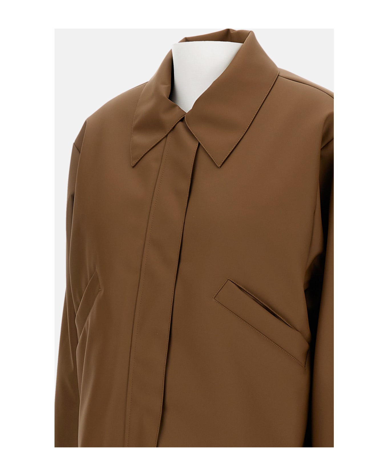 KASSL Editions Bomber Short Rubber - Beige