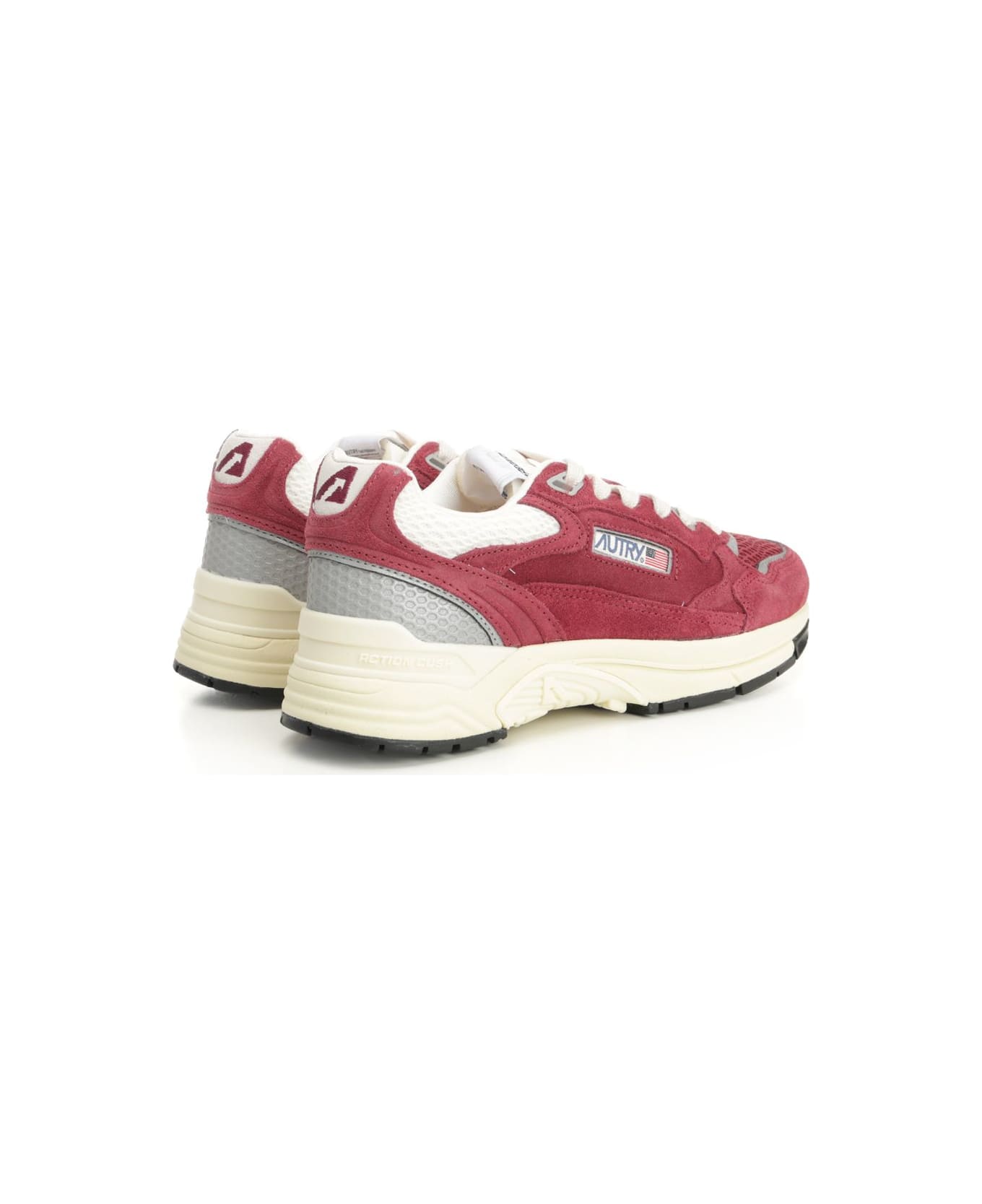 Autry 'hyperway' Sneakers - RED/NEUTRALS