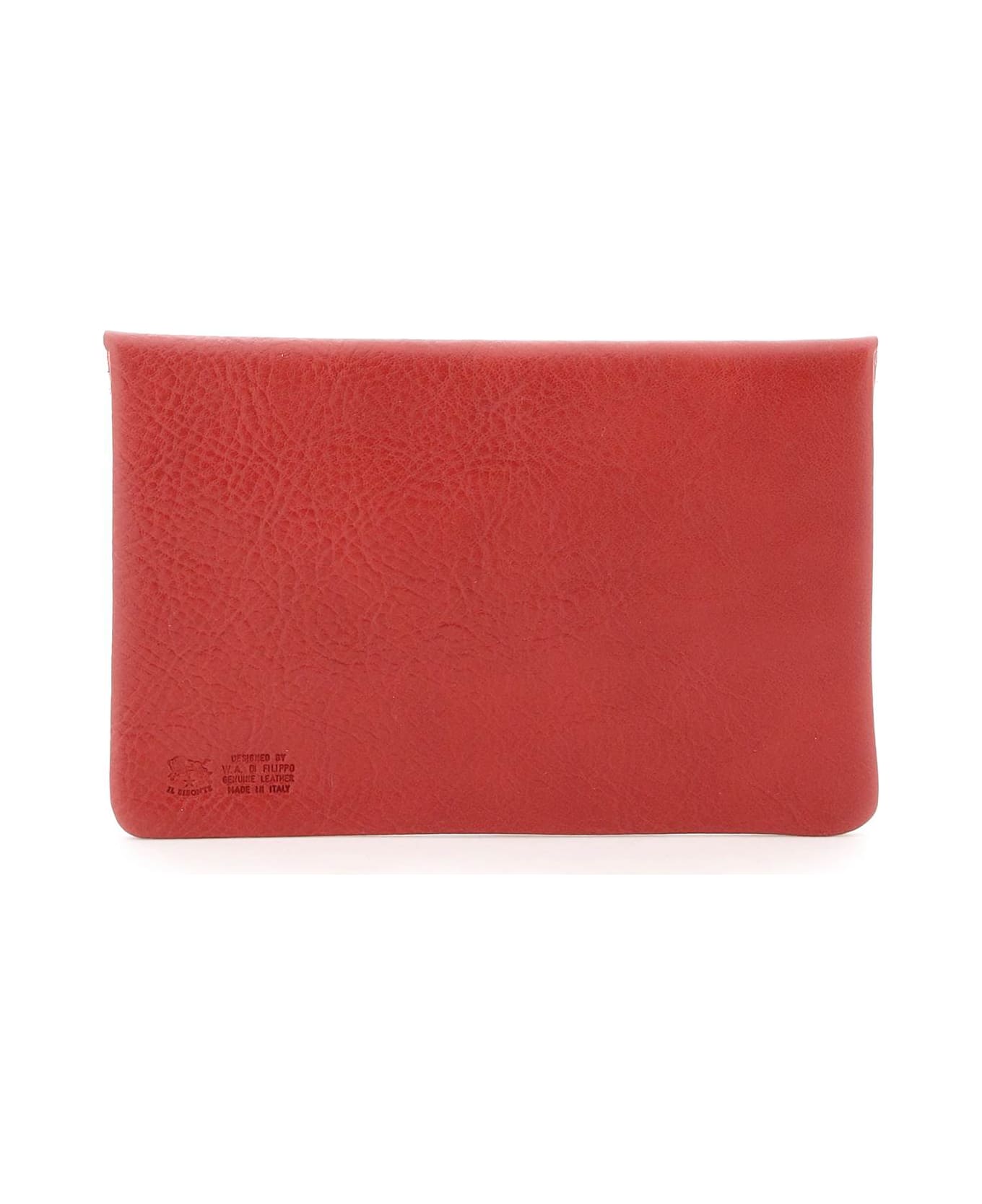Il Bisonte Leather Pouch - ROSSO (Red)