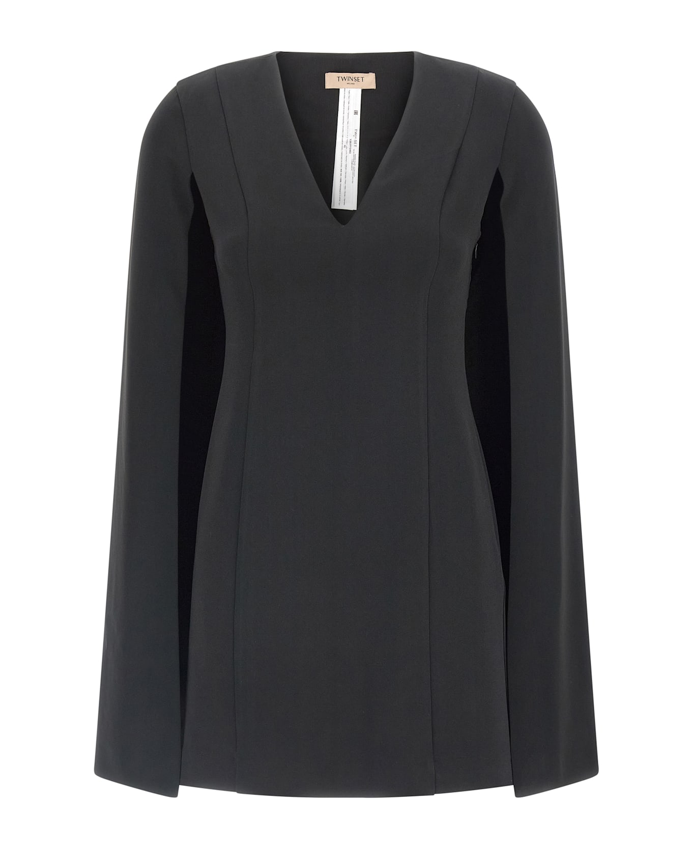 TwinSet Cape Dress - Black  