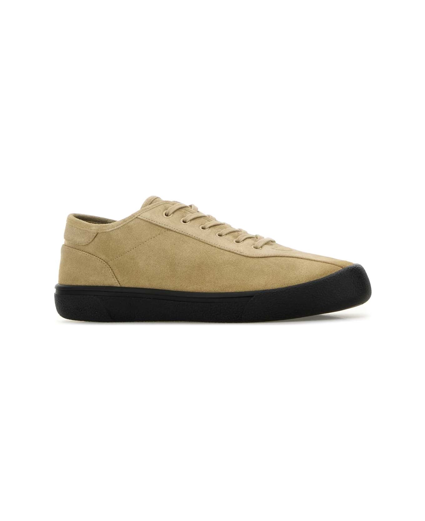 The Row Dove Grey Suede Sneakers - IRONGREY