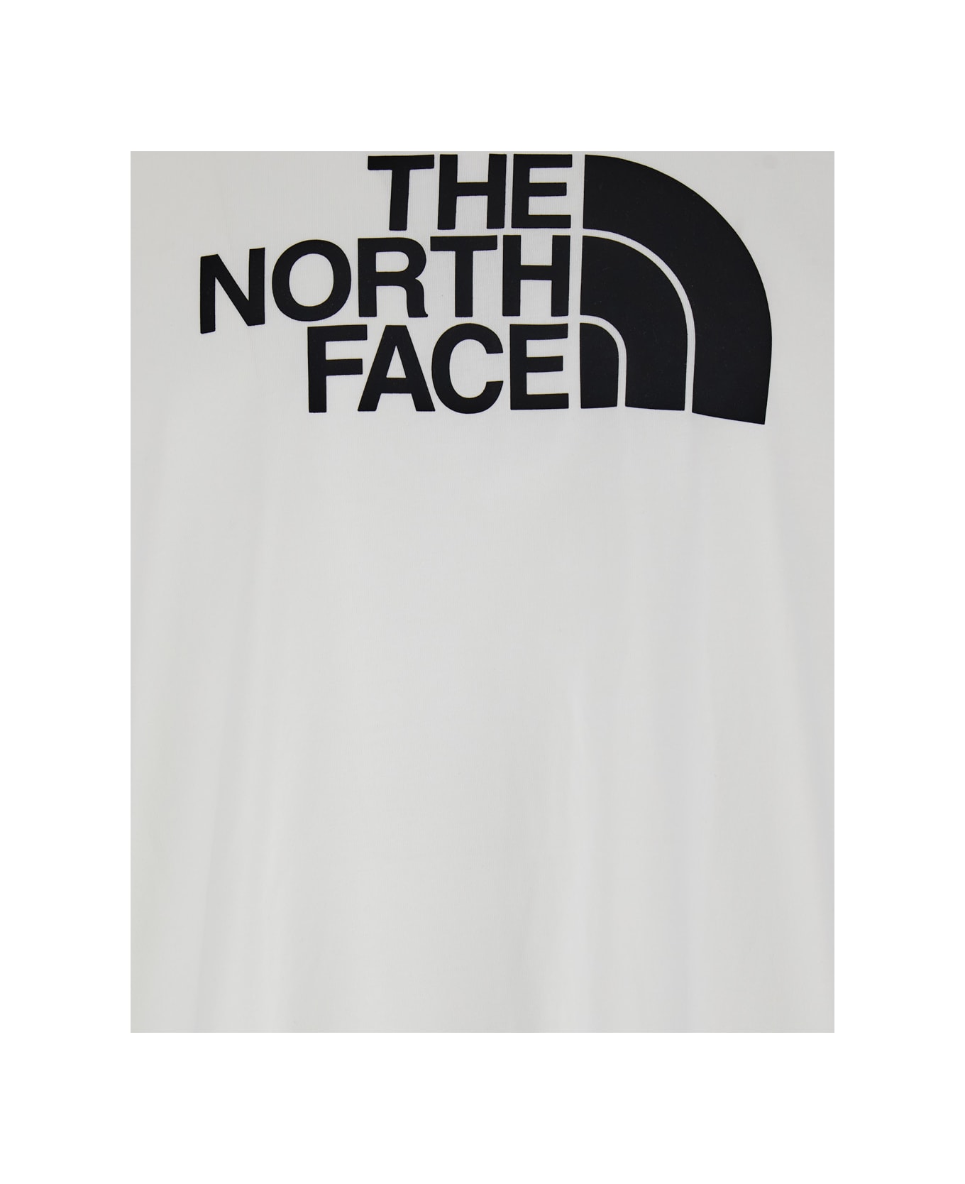 The North Face White T-shirt With Maxi Logo Printed On The Front And Back In Cotton Blend Man - White