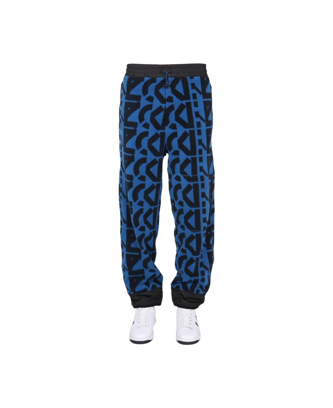 Kenzo Jogging Pants With Monogram Logo - BLUE