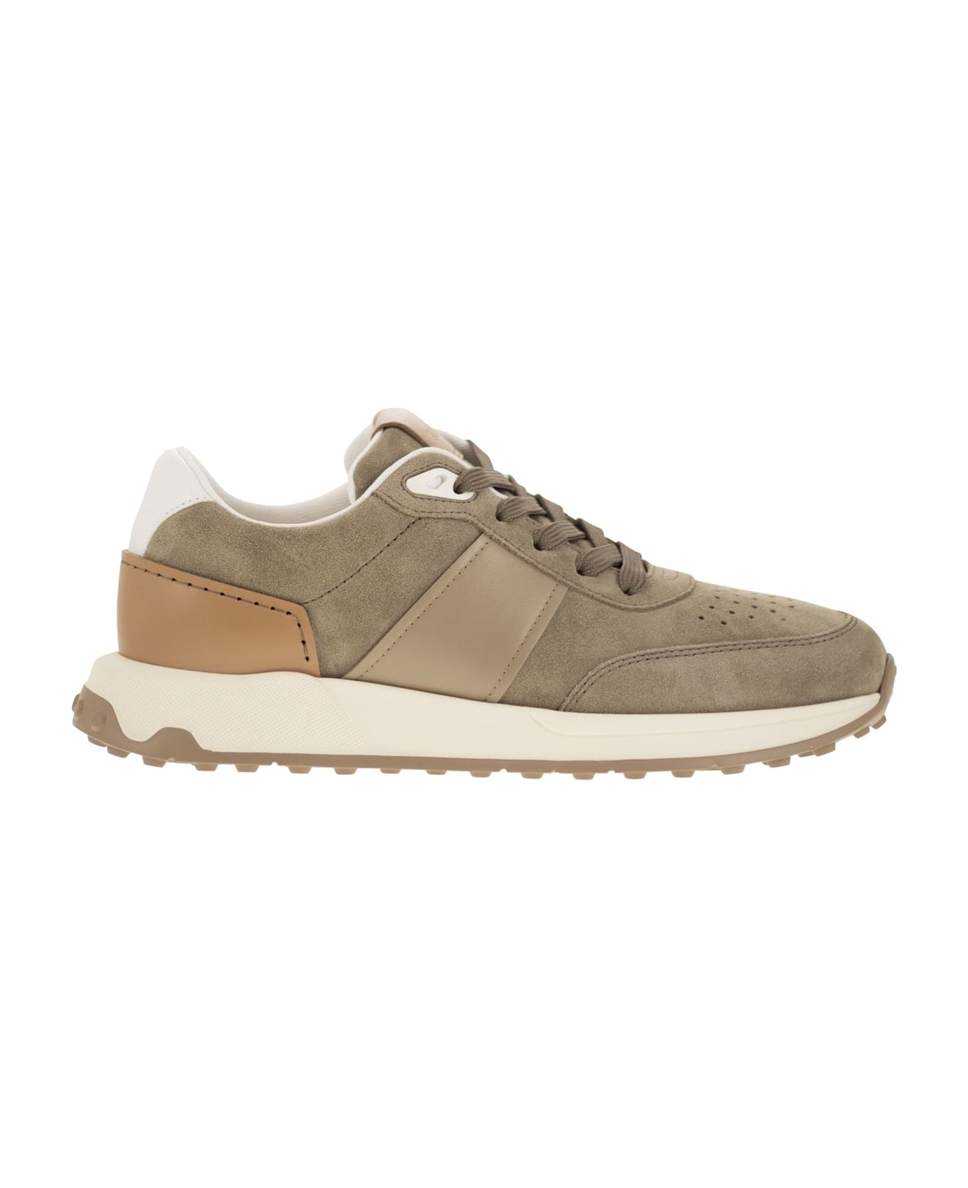 Tod's Suede Leather Sneakers - Beige