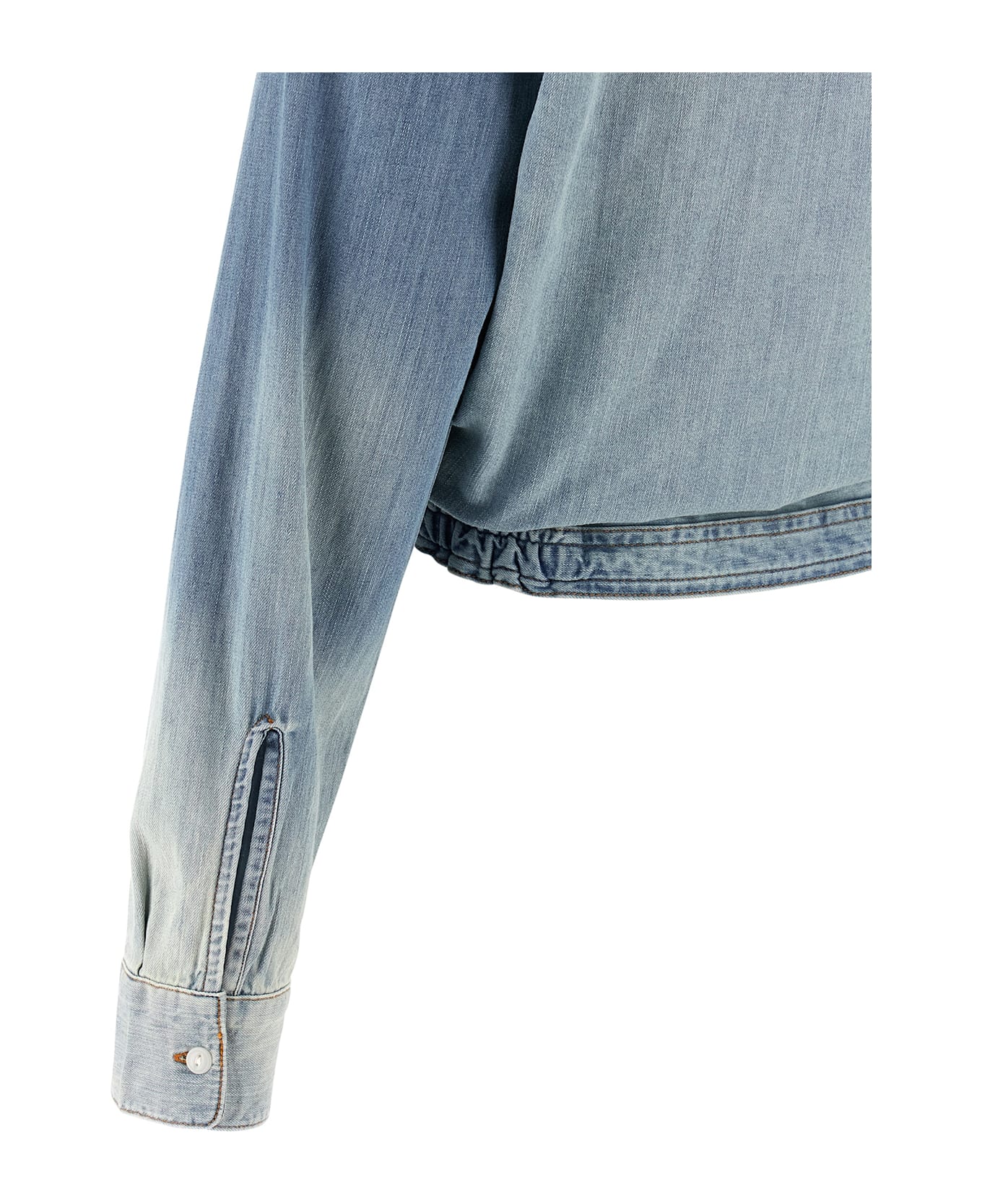 R13 
wrap Around
 Shirt - Light Blue
