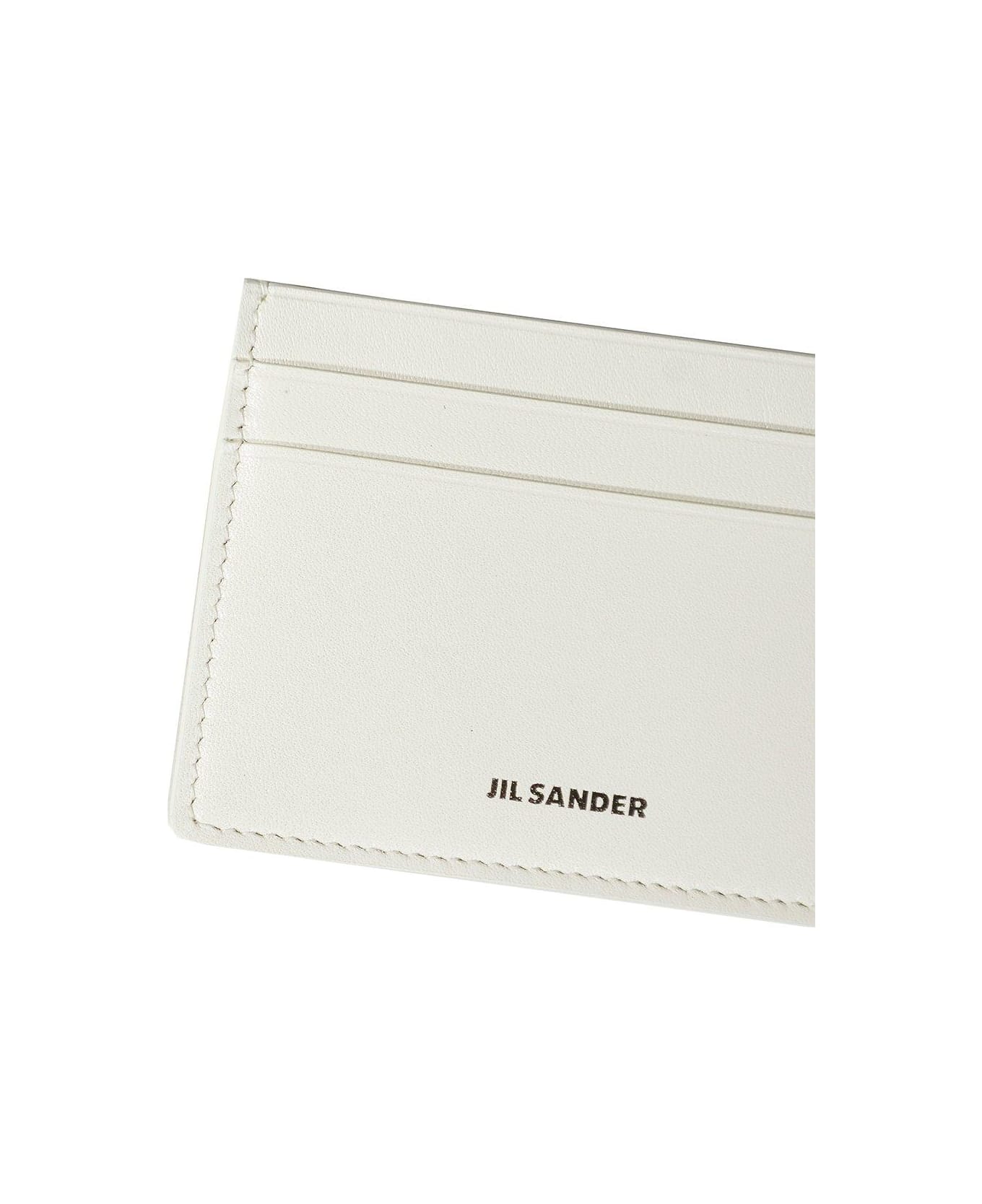Jil Sander Logo-stamp Cardholder - Bianco
