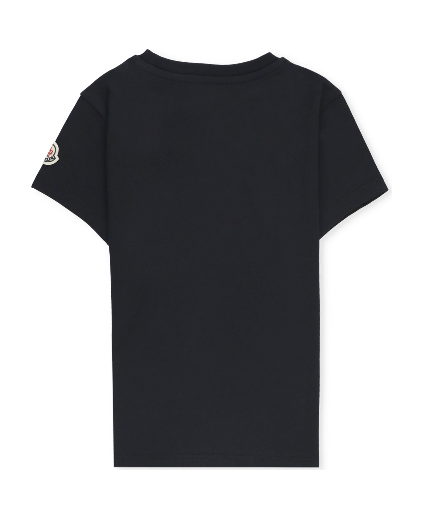 Moncler T-shirt With Logo - Black Tシャツ＆ポロシャツ